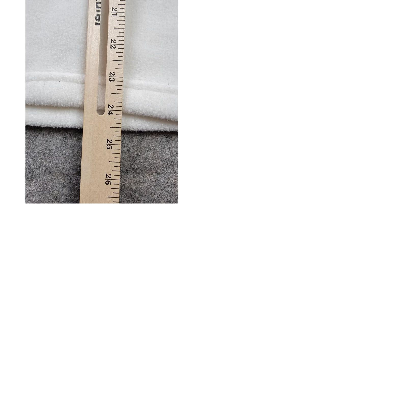 Vintage VINTAGE? No — LL Bean Fleece Pullover Womens Large White Snap Mock Neck Pockets Half Snap Size L / US 10 / IT 46 - 9 Thumbnail