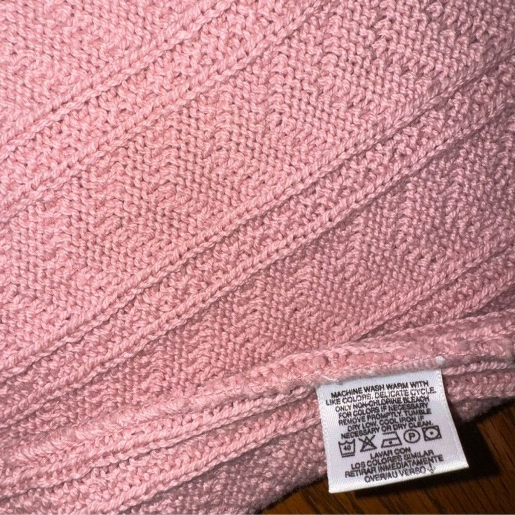 Other Vintage Liz Claiborne Lizsport Pink Cable Knit Crew Sweater Size M / US 6-8 / IT 42-44 - 4 Thumbnail