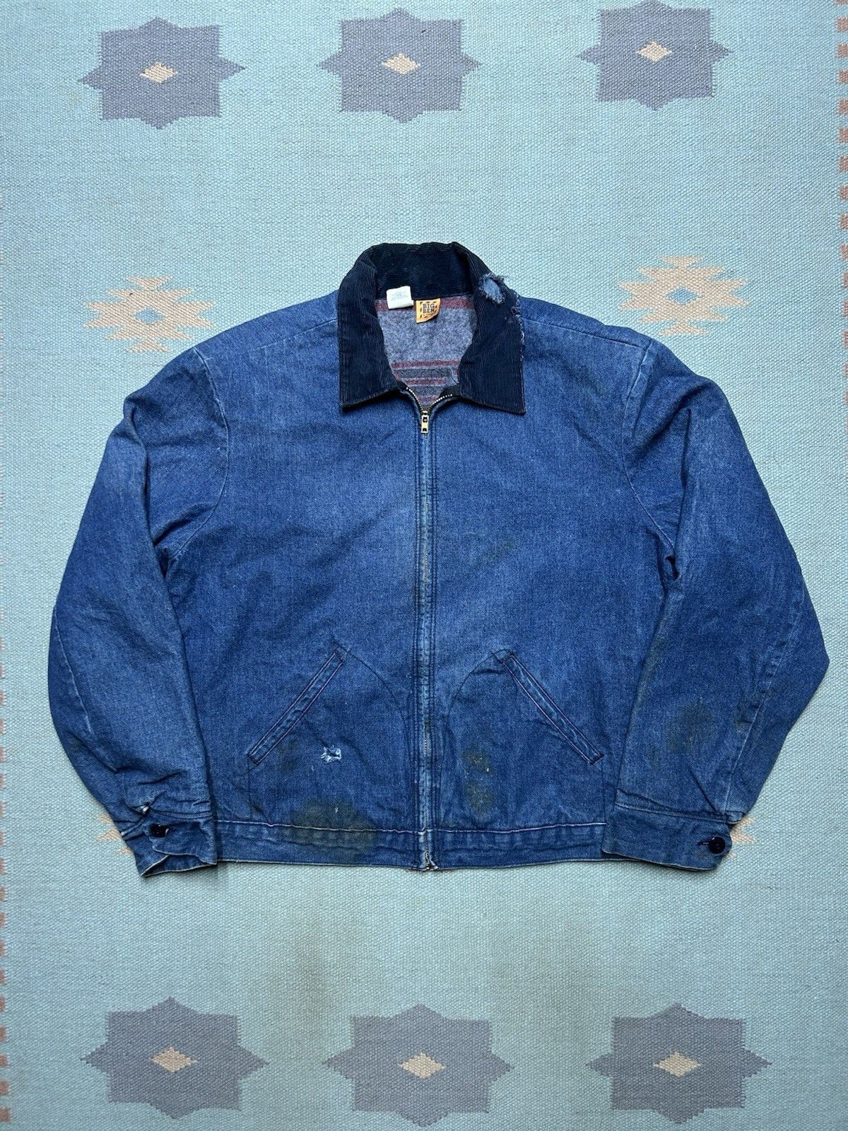 Vintage wrangler Big Ben denim jacket slash pocket distressed 44 L Size US L / EU 52-54 / 3 - 1 Thumbnail