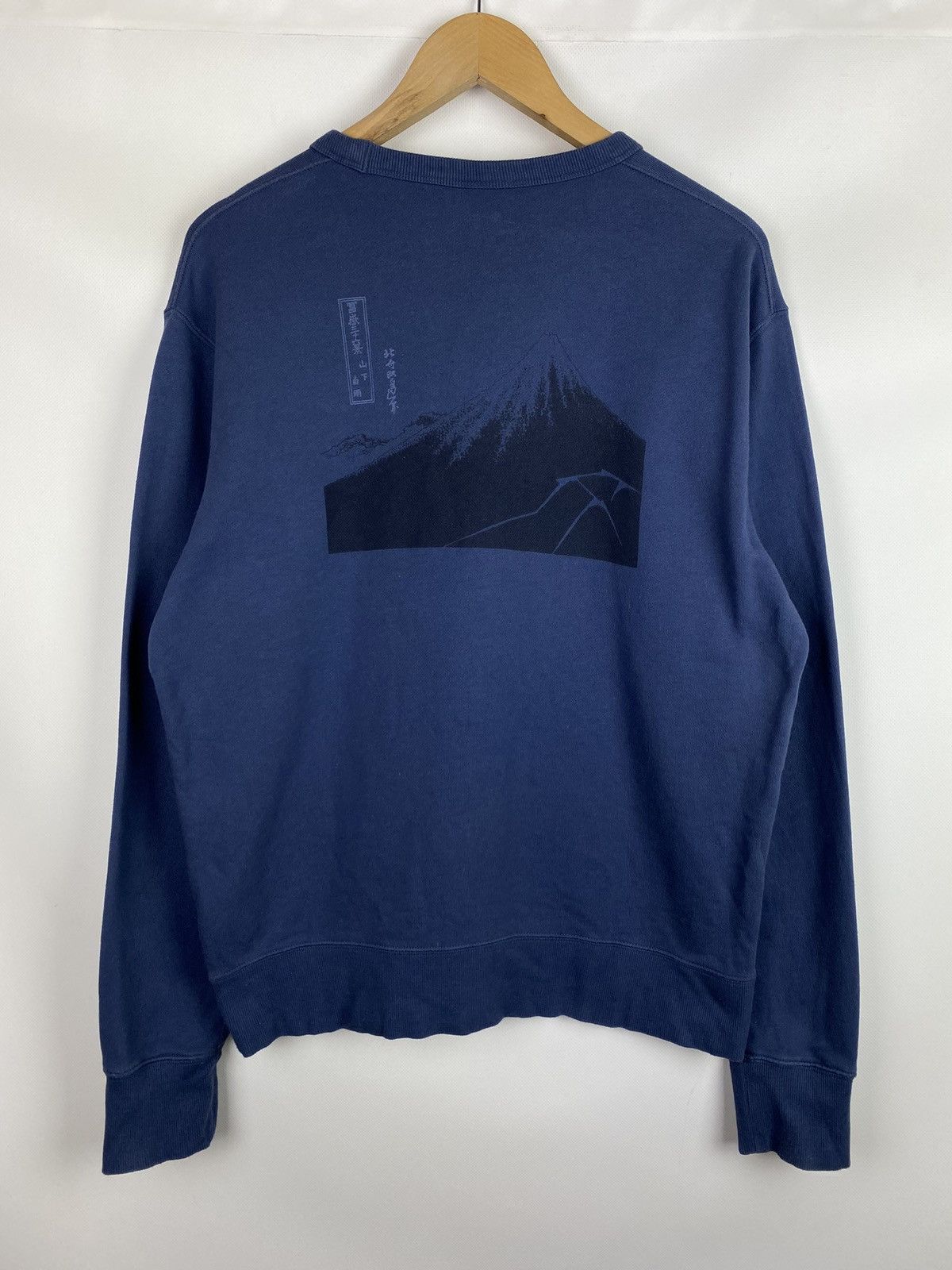 Japanese Brand × Uniqlo Uniqlo Hokusai Blue Japanese style sweatshirt pullover Size US M / EU 48-50 / 2 - 17 Thumbnail