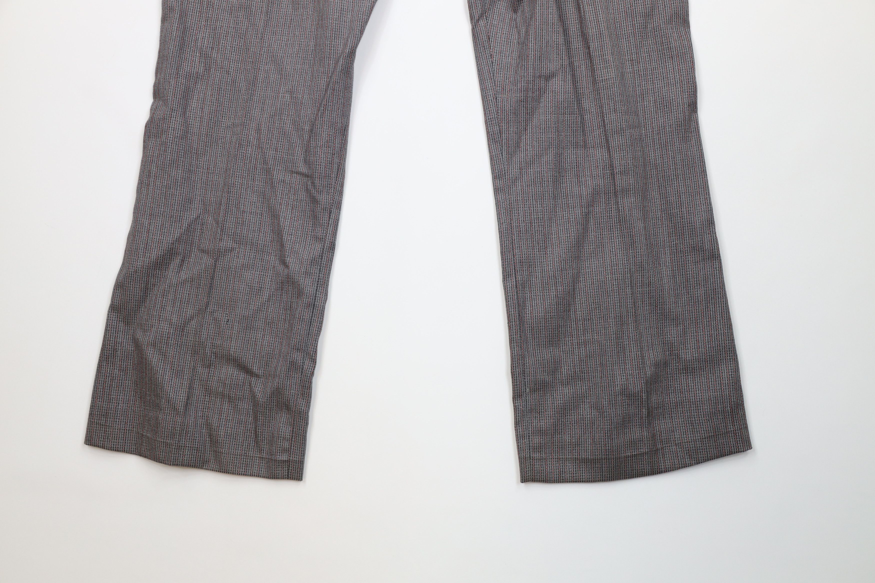 Vintage Vintage 60s 70s Streetwear Wool Geometric Bell Bottoms Pants Size US 38 / EU 54 - 11 Thumbnail