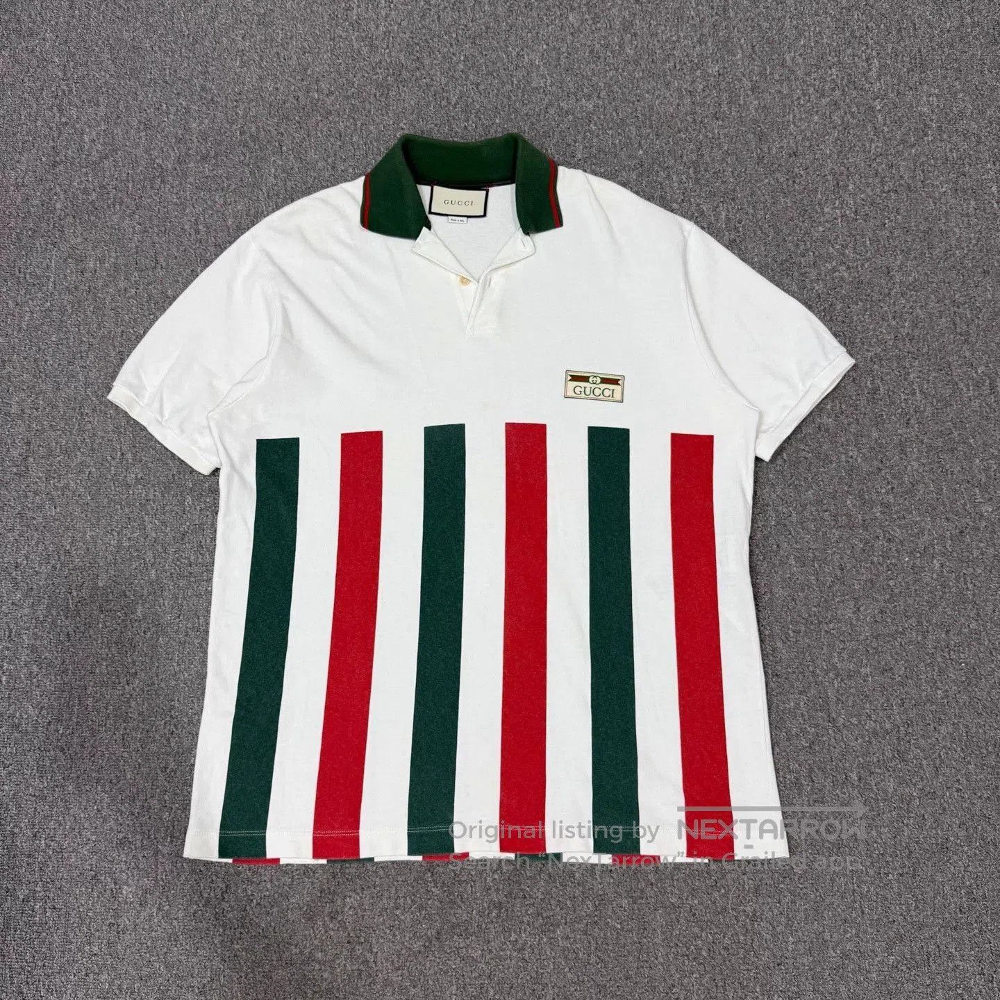 Gucci Multi Striped Short Sleeve Polo Shirt. Size US L / EU 52-54 / 3 - 1 Thumbnail