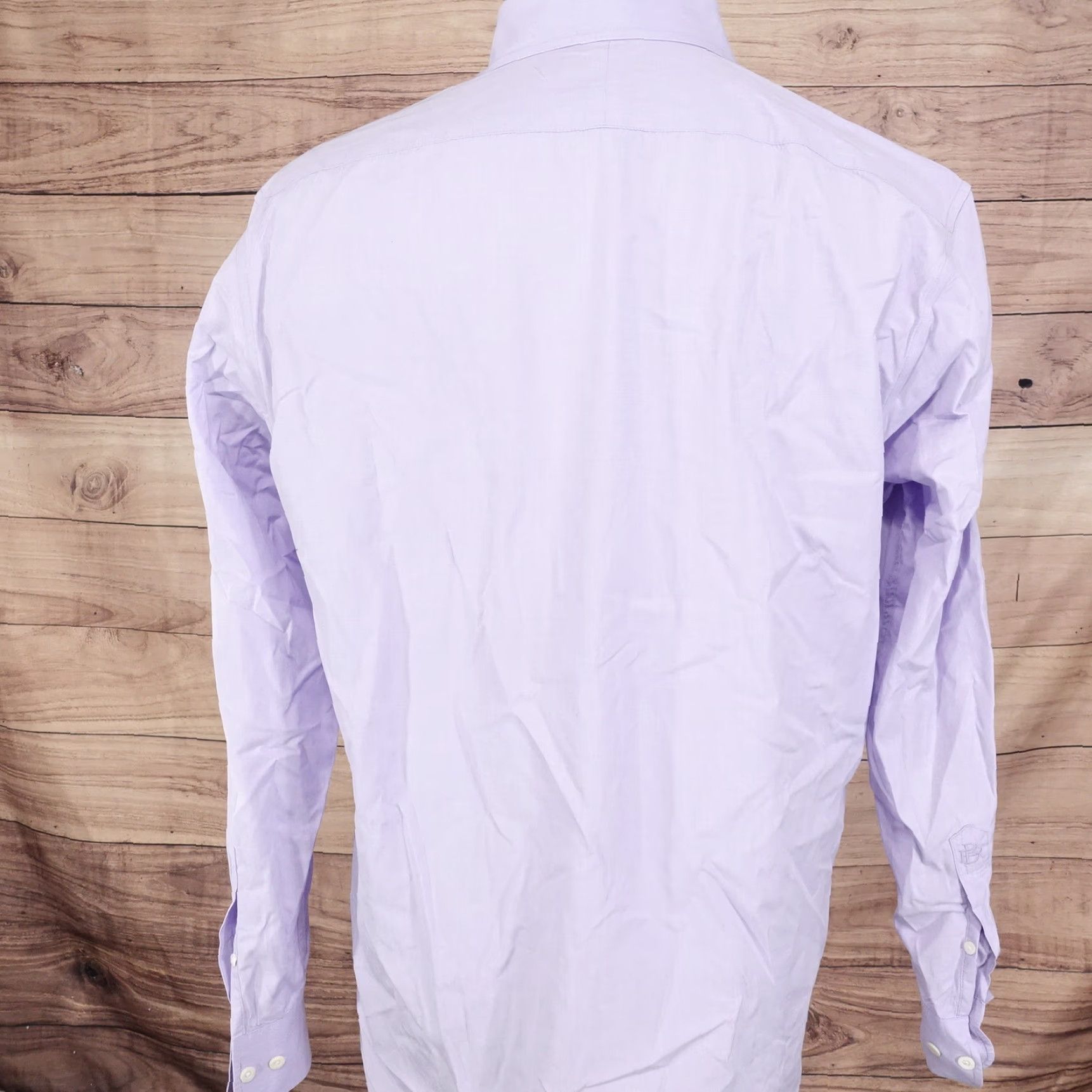 Banana Republic Banana Republic Shirt Men L Purple Slim Fit Button-Down Cotton Mens Size US L / EU 52-54 / 3 - 4 Thumbnail