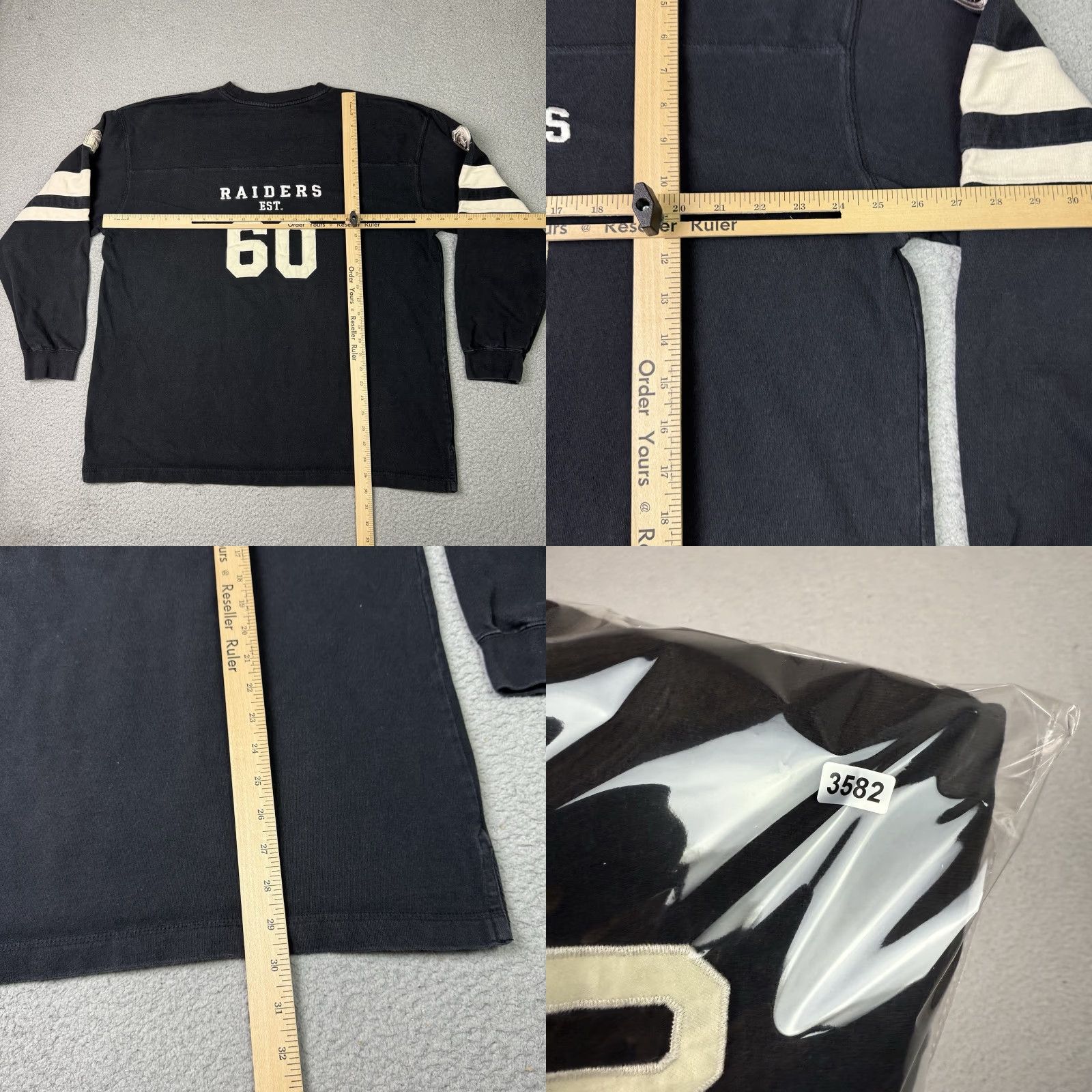 NFL VINTAGE Las Vegas Raiders Shirt Adult XXL Black NFL Originals Est 60 Rare LA Oakland 2XL Size US XXL / EU 58 / 5 - 9 Thumbnail