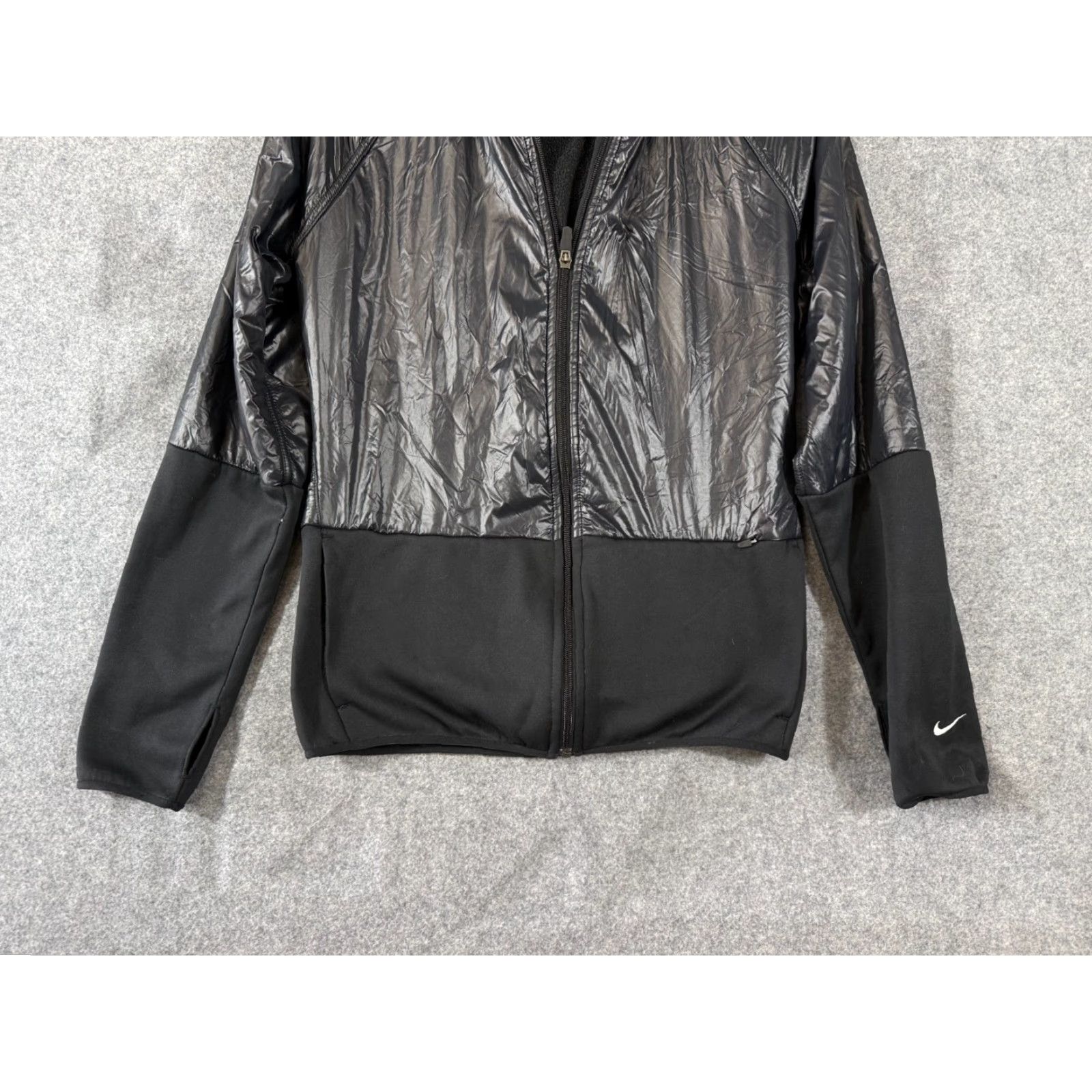 Nike Nike Therma-Fit Hooded Jacket Womens M Black Full-Zip Fleece Water Repellent Size M / US 6-8 / IT 42-44 - 4 Thumbnail