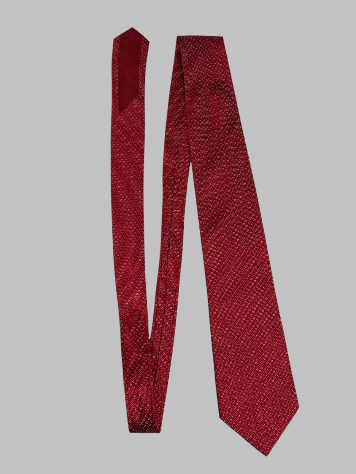 Other Italo Ferretti Tie Red 100% Silk Size ONE SIZE - 7 Thumbnail