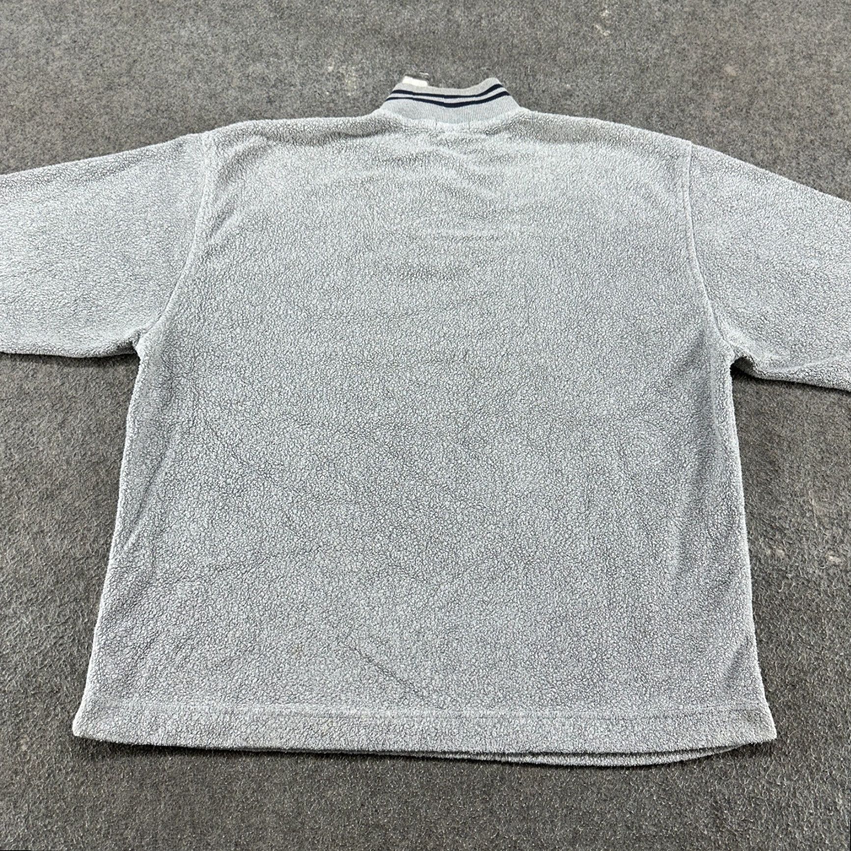 J.Crew VINTAGE J.CREW Pullover Sweatshirt 1/4 Zip Mens L Grey 90s Preppy Mock Neck Fleece Polyester Cotton Size US L / EU 52-54 / 3 - 5 Thumbnail