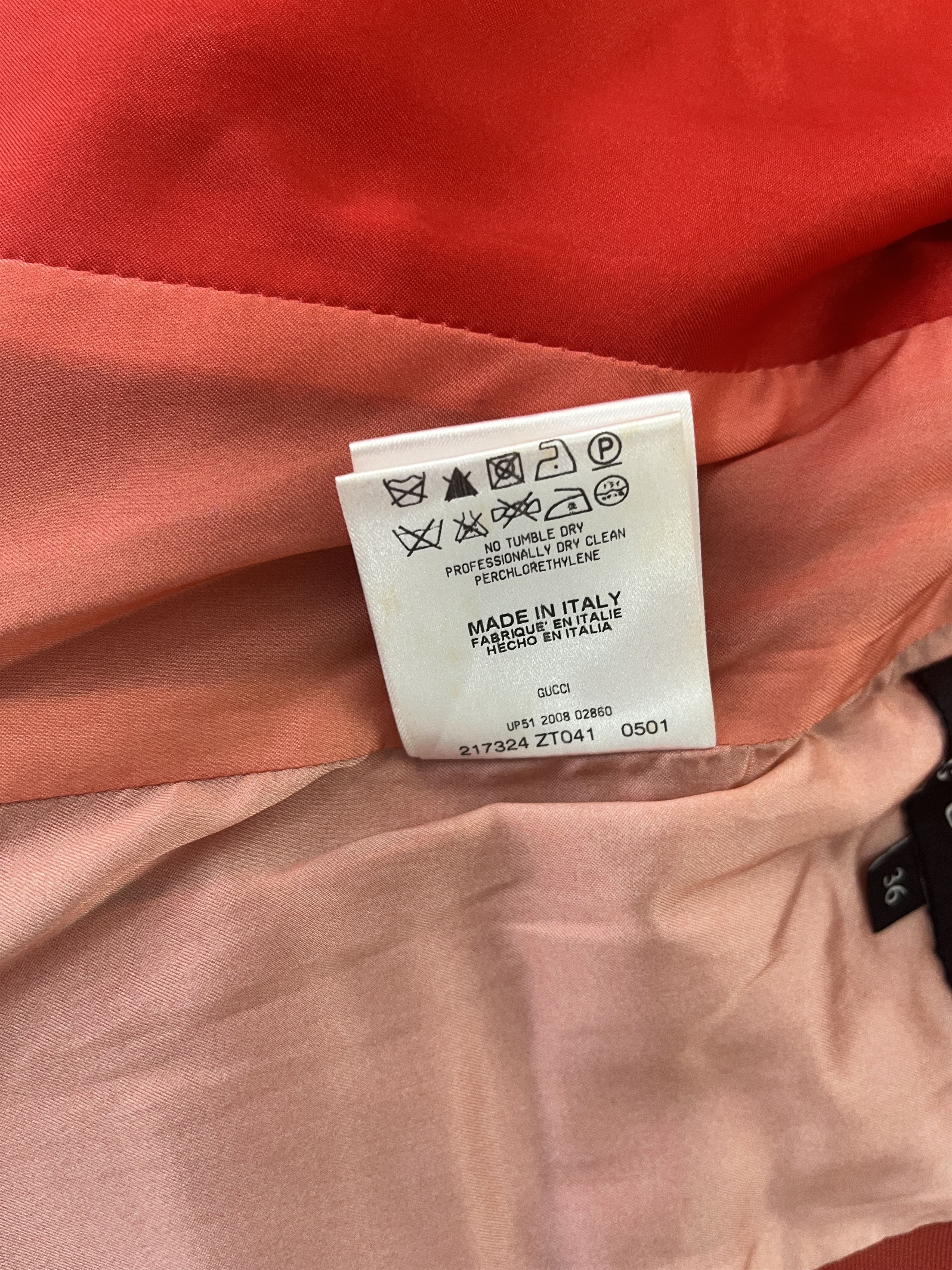 Gucci Orange Jacket With Gold Buttons Size XS / US 0-2 / IT 36-38 - 8 Thumbnail