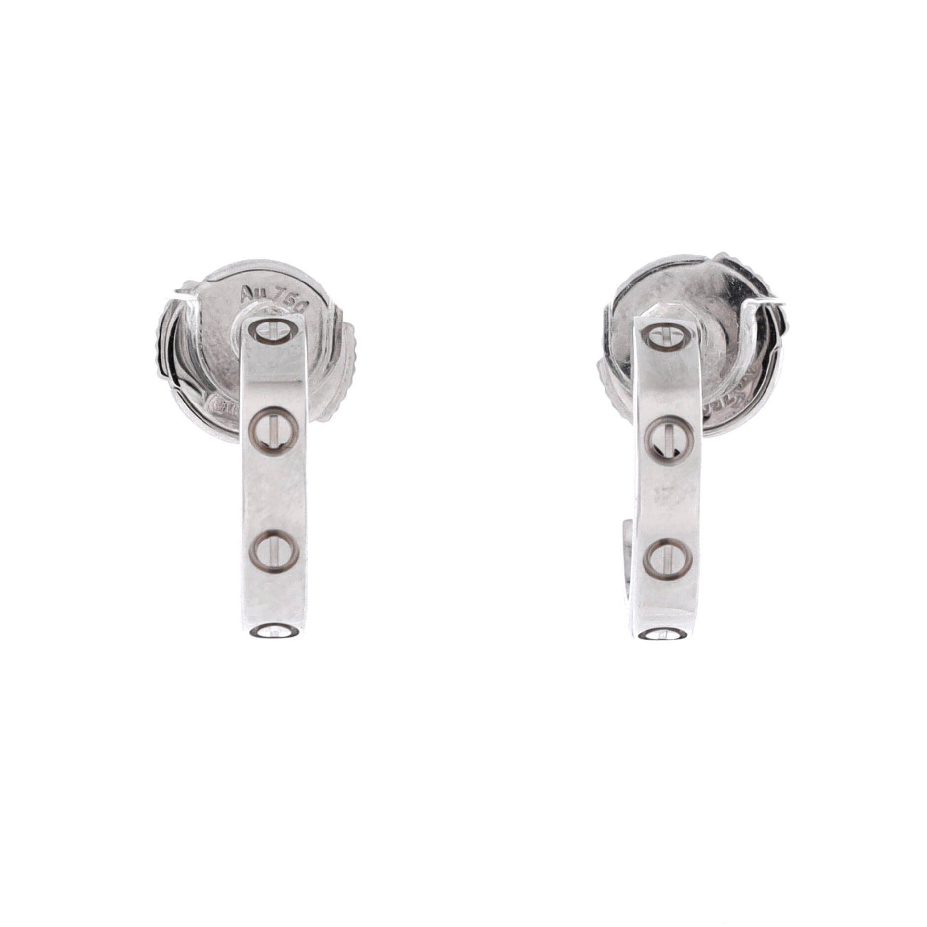 Cartier Love Hoop Earrings Size ONE SIZE - 1 Thumbnail