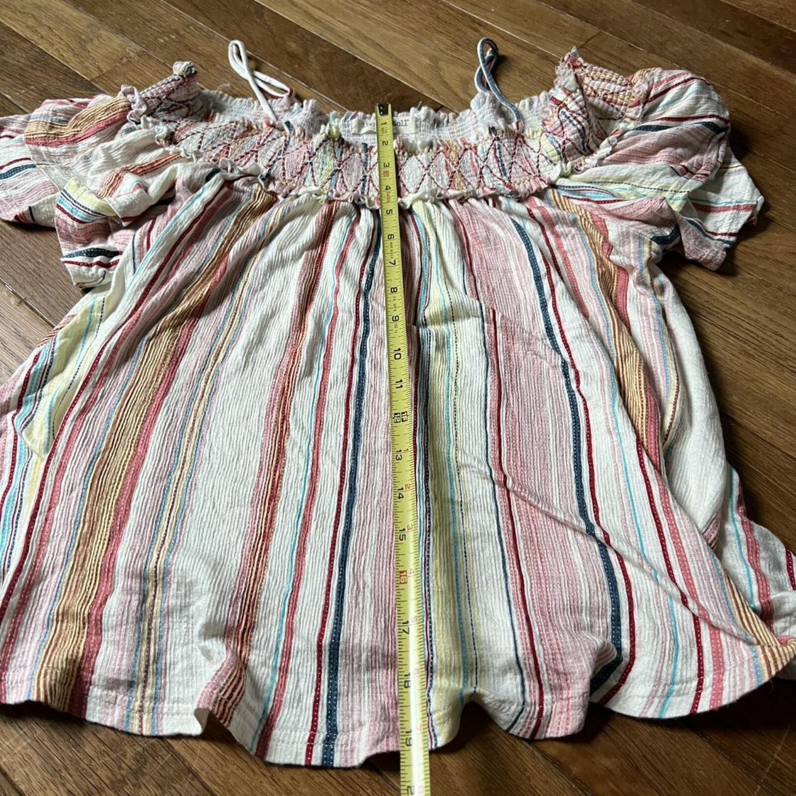 Other Living Doll Women's Rainbow Striped Blouse Size S / US 4 / IT 40 - 5 Thumbnail