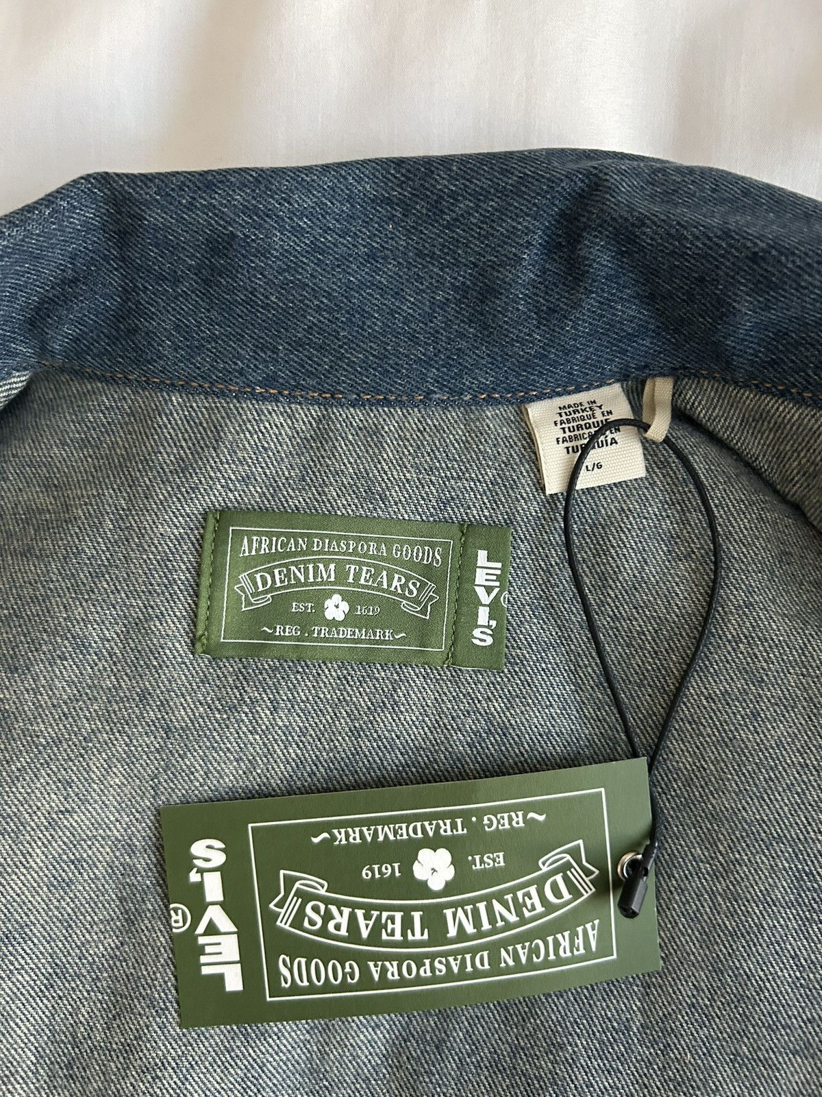 DENIM TEARS × Levi's Denim Tears Levis Denim Track Jacket Cotton Fleur De-Lis Size US L / EU 52-54 / 3 - 7 Thumbnail
