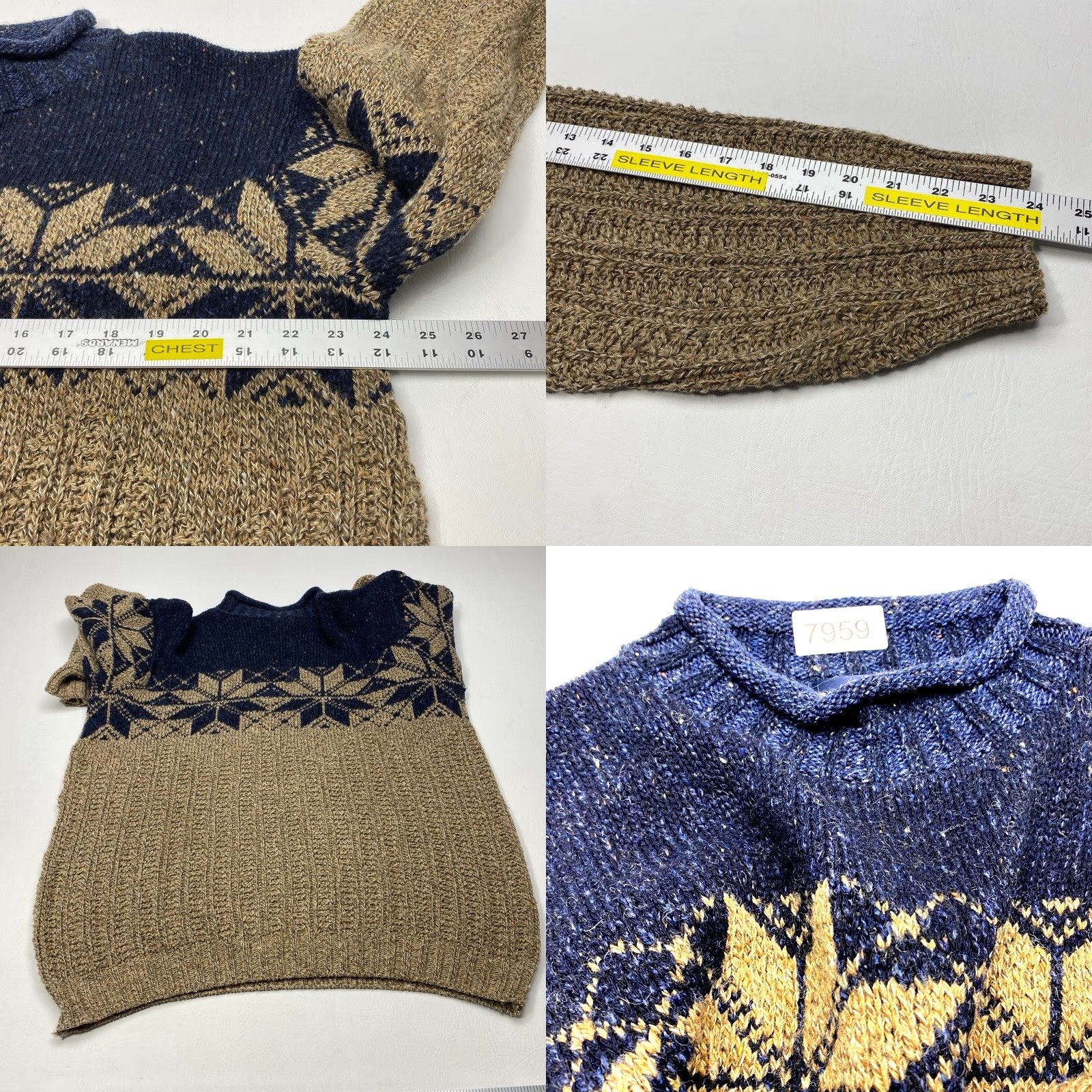 Vintage VINTAGE Northern Isles Wool Blend Rolled Neck Sweater Men's Large 90s Y2K USA Size US L / EU 52-54 / 3 - 8 Thumbnail