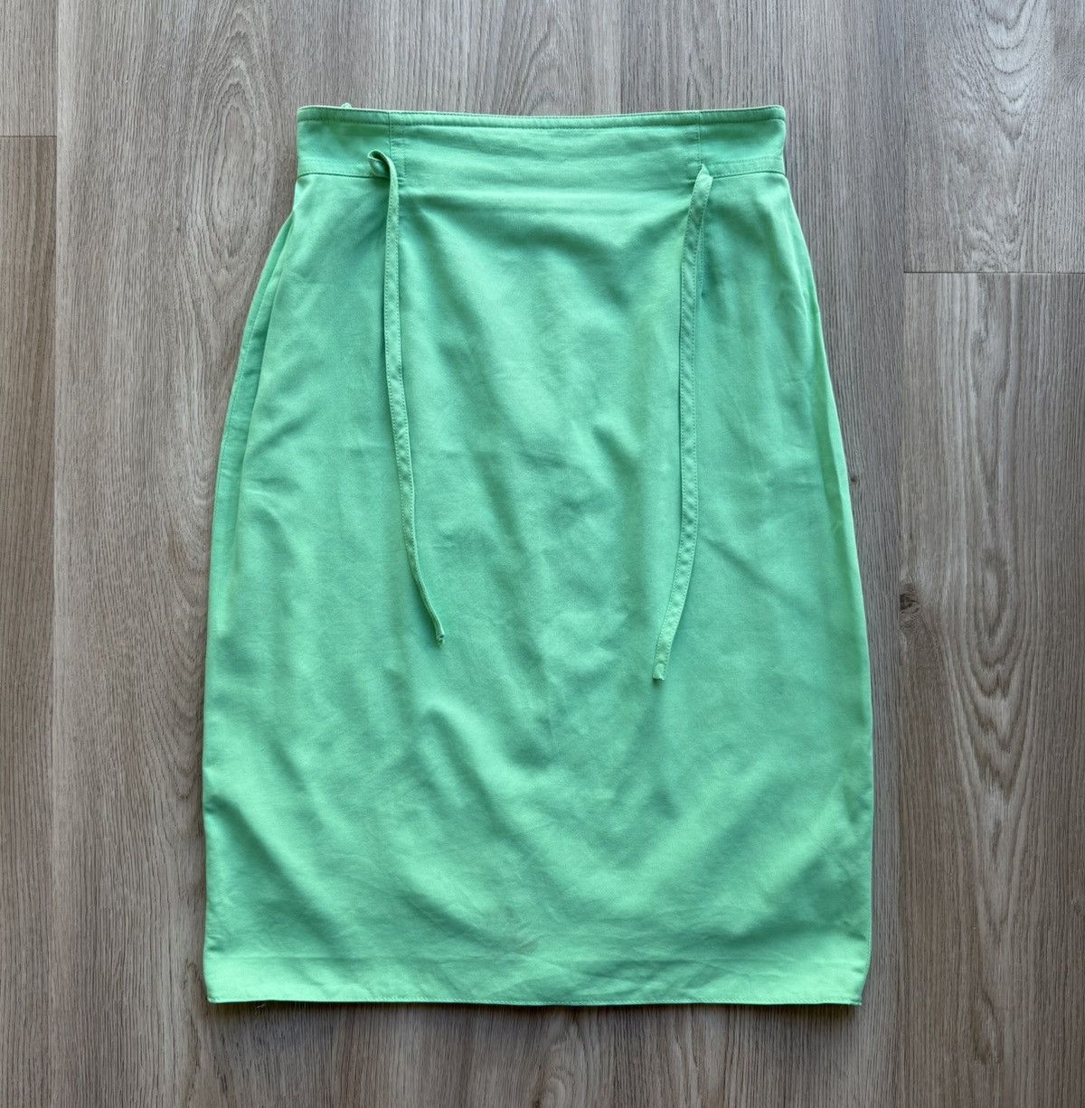 Escada Vintage Escada Green Cotton Midi Skirt Size 36" / US 14 / IT 50 - 1 Thumbnail
