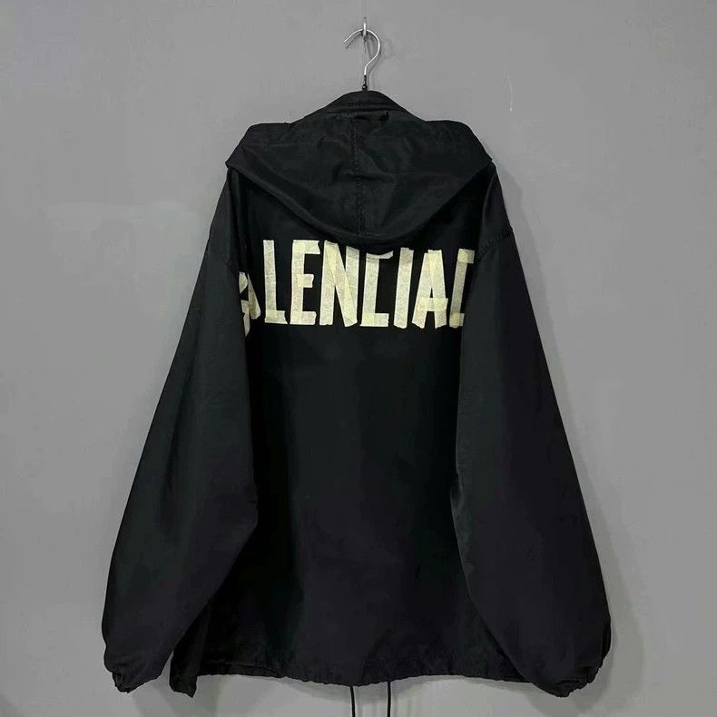 Balenciaga Balenciaga Logo Letter Sun Protection Hooded Jacket Size US S / EU 44-46 / 1 - 1 Thumbnail