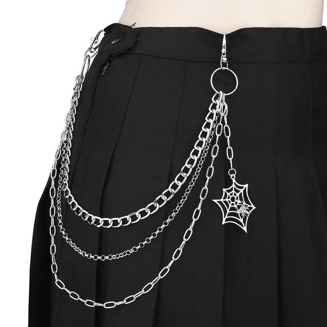 Jewelry Spider Web Pendant Jeans Chain Size ONE SIZE - 2 Thumbnail