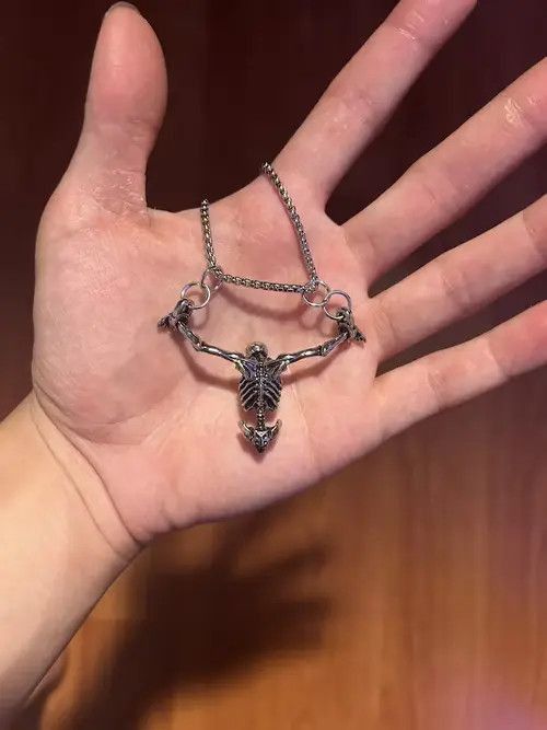 Japanese Brand Hanging Skeleton Necklace Size ONE SIZE - 1 Thumbnail