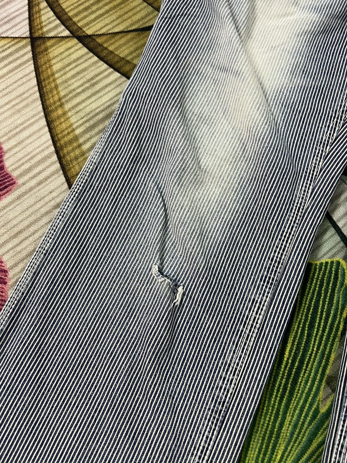 Japanese Brand 💥Vintage Oshkosh Carpenter Stripe Hickory Denim Jean Size US 36 / EU 52 - 10 Thumbnail