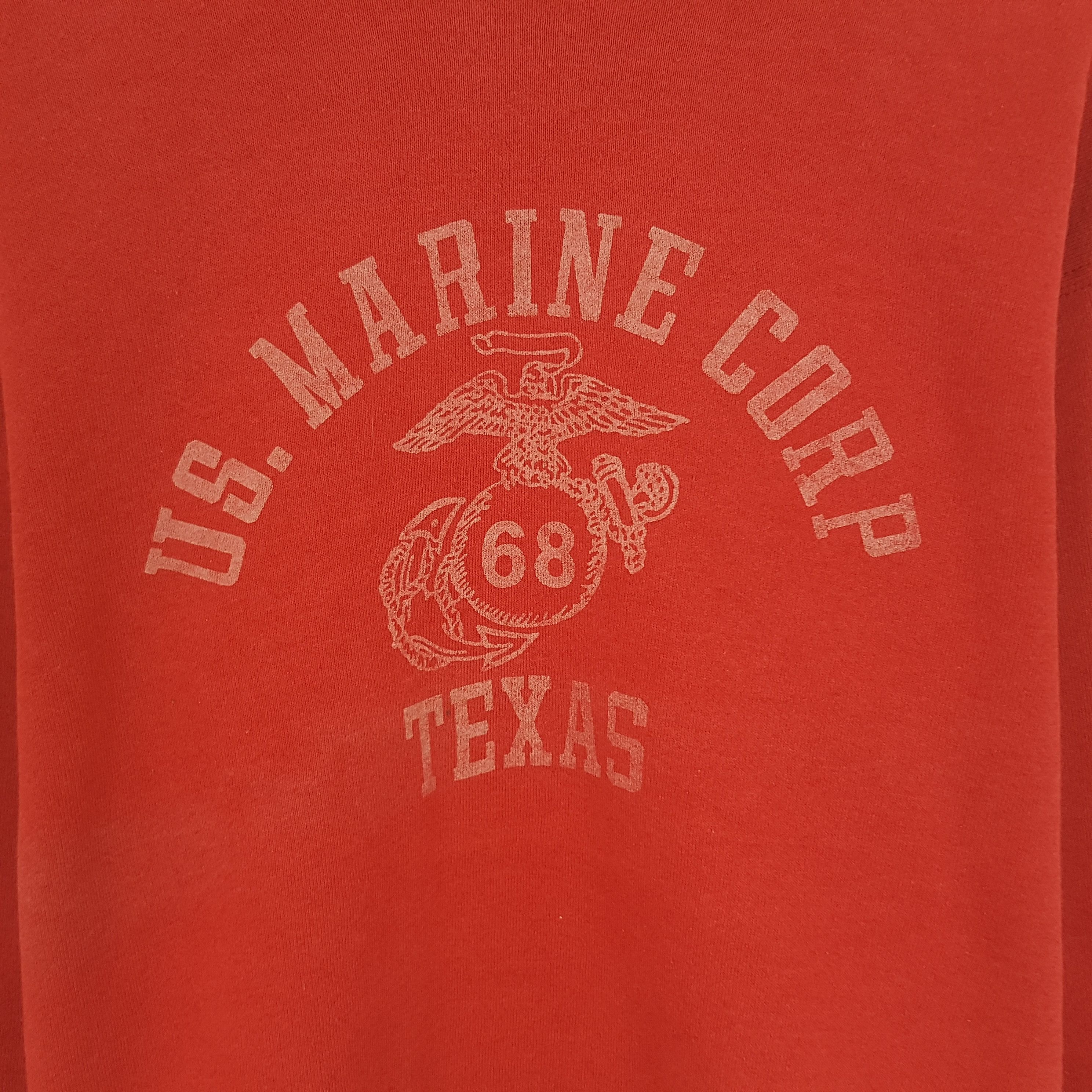 Vintage Vintage US.Marine Corp Texas Sweatshirt Size US M / EU 48-50 / 2 - 2 Thumbnail