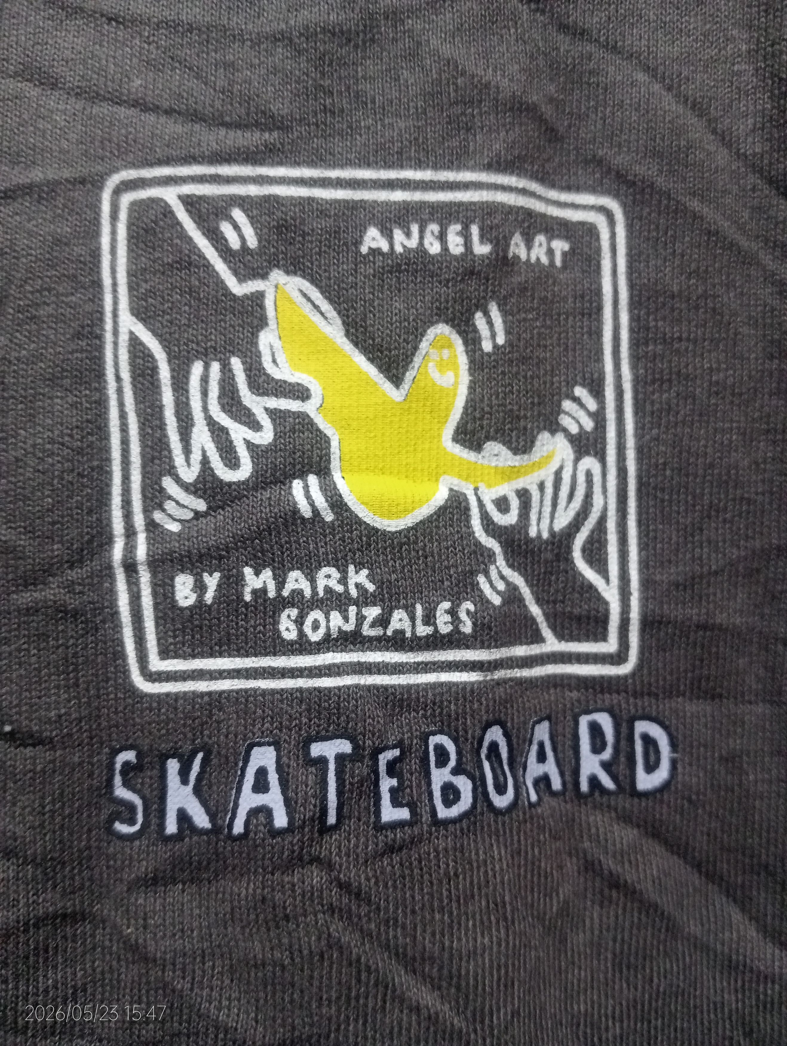 20471120 Vtg '90s Angel Art by Mark Gonzales Skateboard L/S Tshirt Size US L / EU 52-54 / 3 - 7 Thumbnail