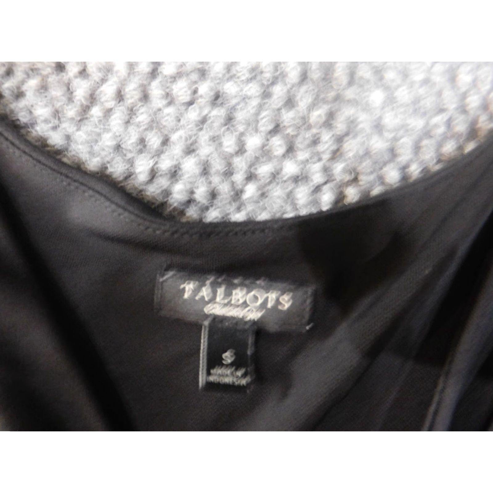 Talbots Talbots Dress Small Black Sleeveless A-Line Strap Womens Stretch Pullover Knee Length Knit Polyester Spandex Casual Winter Regular Womens Mens? Size S / US 4 / IT 40 - 4 Thumbnail