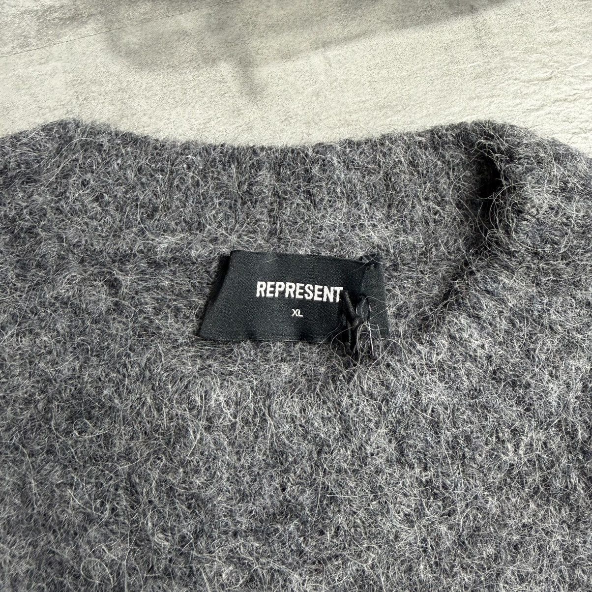 Represent Clo. Represent Alpaca Knit Sweater - Iron Size US XL / EU 56 / 4 - 3 Thumbnail