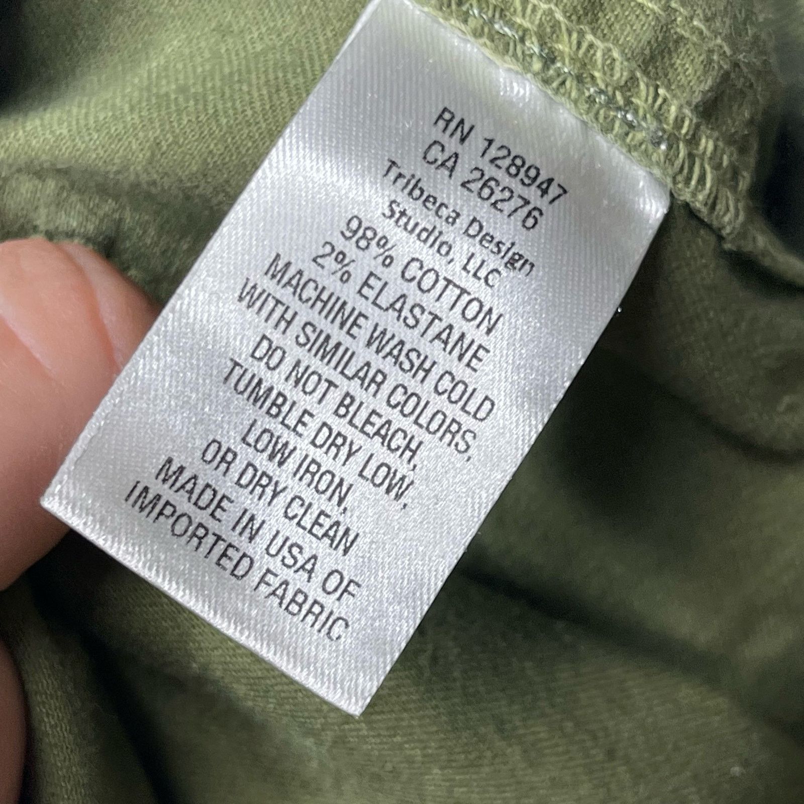 Nili Lotan Nili Lotan Camo Green Jenna Pants ankle crop sz 2 Size 26" / US 2 / IT 38 - 7 Thumbnail
