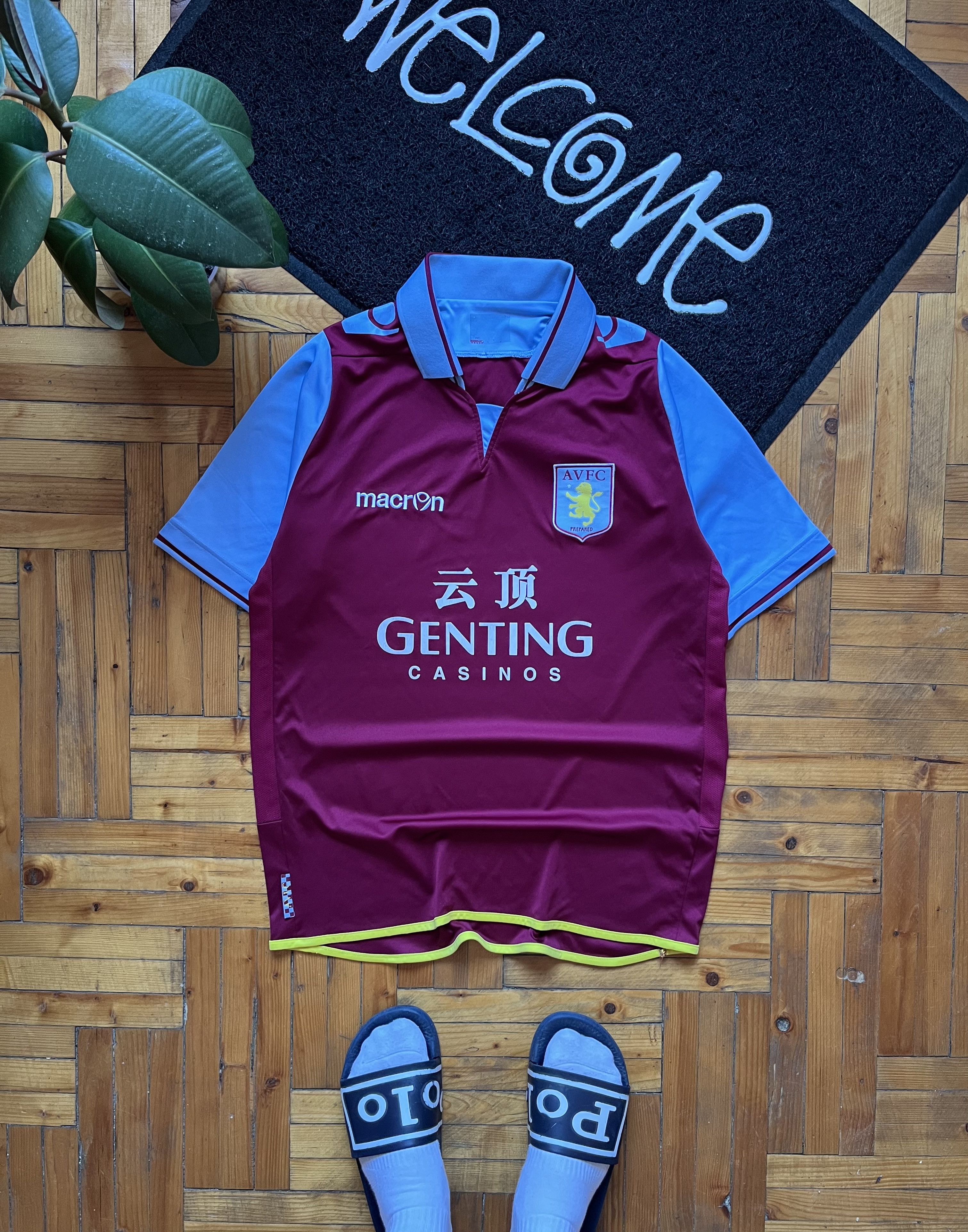 Macron Aston Villa Macron 2012 2013 Soccer Jersey Football Shirt Size US M / EU 48-50 / 2 - 1 Thumbnail