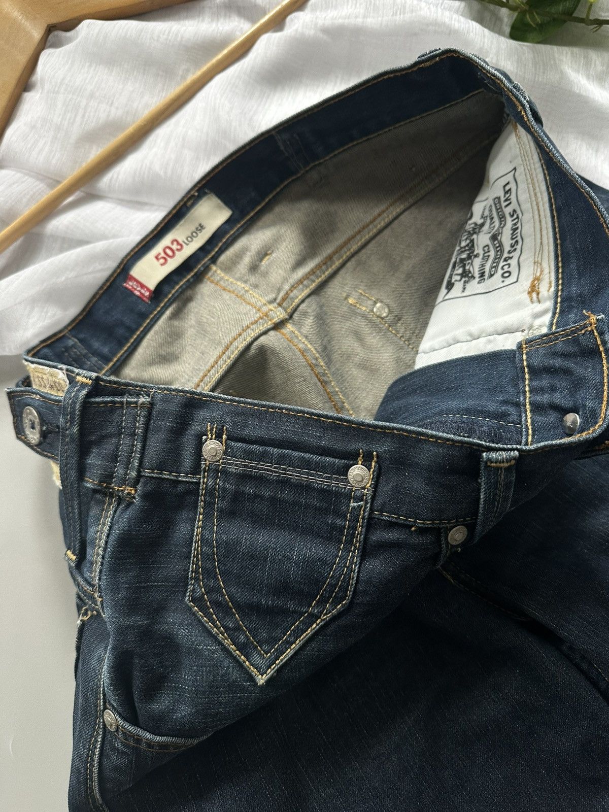Levi's Vintage Clothing Archive Levi's Red Tab "Diamond Pocket" Custom Denim Size US 30 / EU 46 - 13 Thumbnail