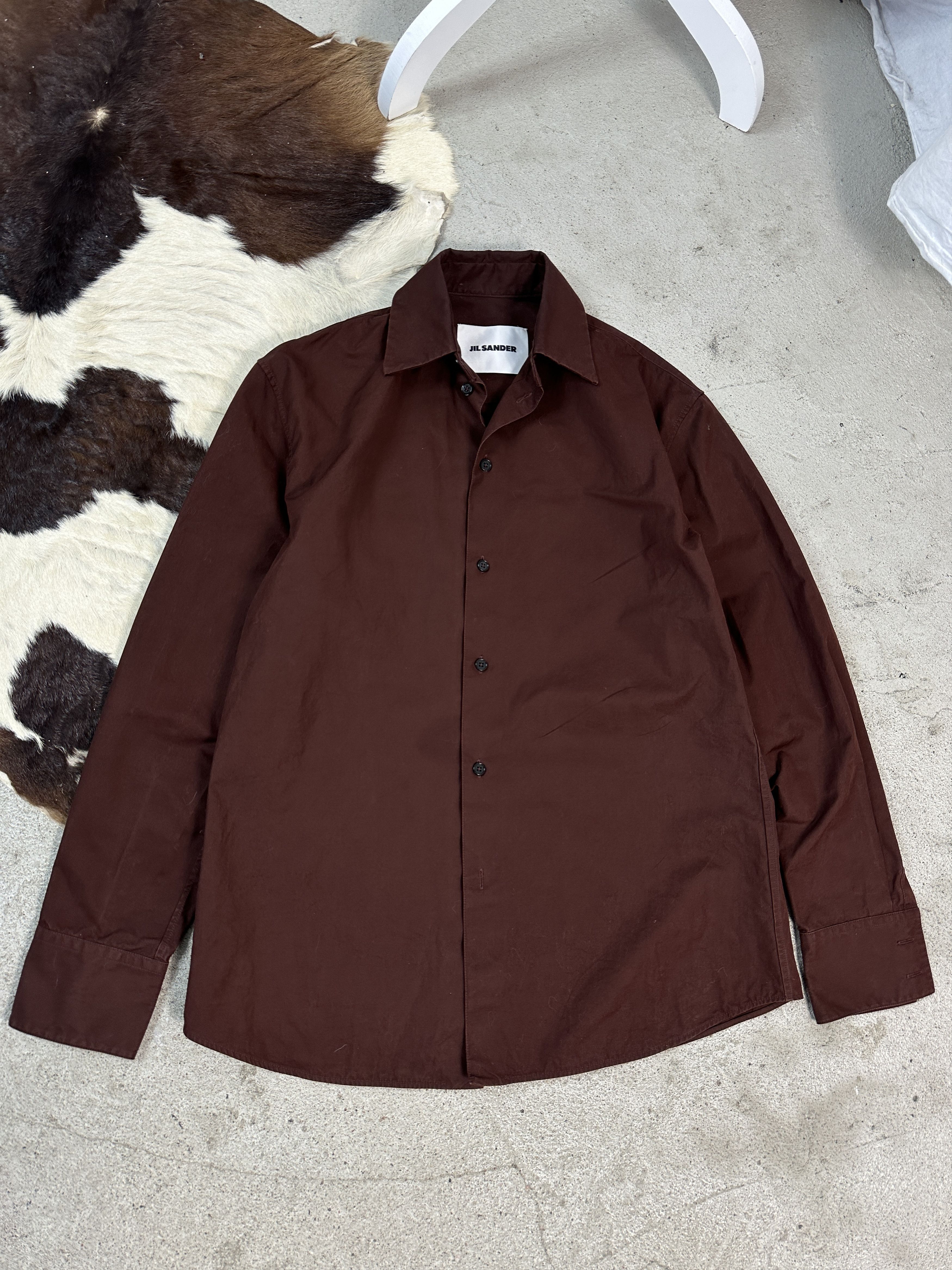 Other Vintage Casual Y2K Brown Jil Sander Buttons Up Shirt Size US S / EU 44-46 / 1 - 1 Thumbnail