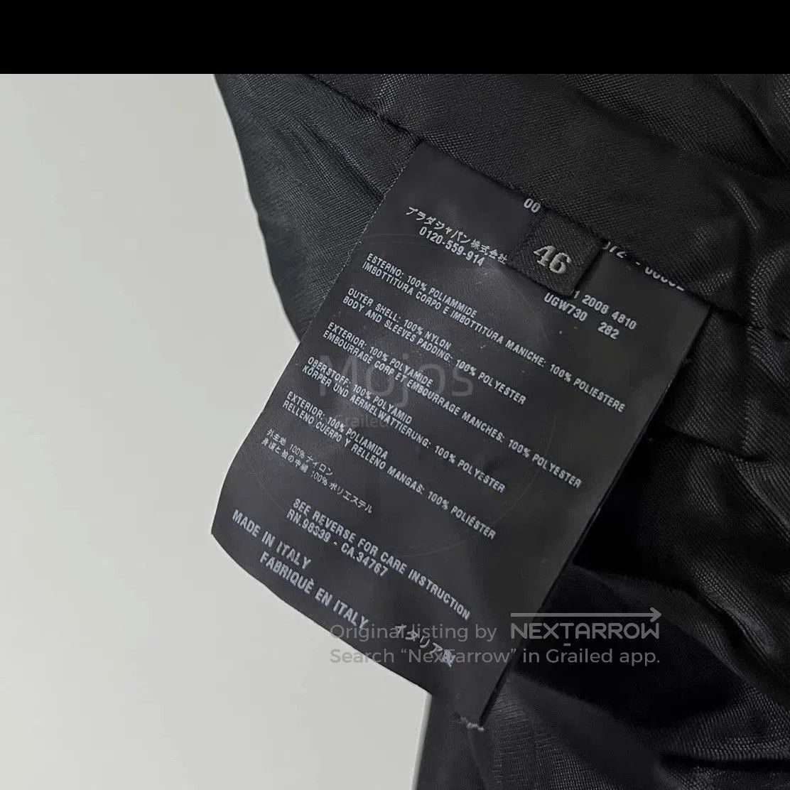 Prada Sz 46 Prada Cotton Filled Nylon Hunting Jacket. Size US S / EU 44-46 / 1 - 6 Thumbnail
