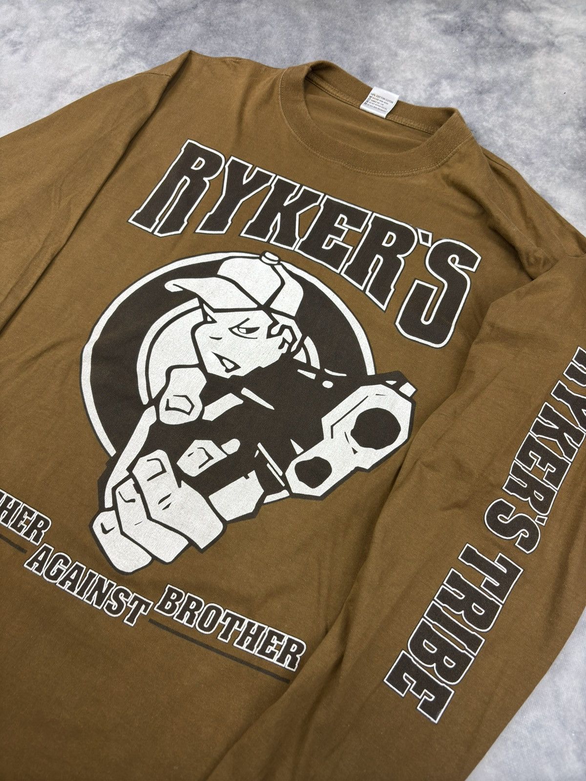 Band Tees Rykers Brother Against Brother Tribe 90s Band Long sleeve Size US XL / EU 56 / 4 - 2 Thumbnail