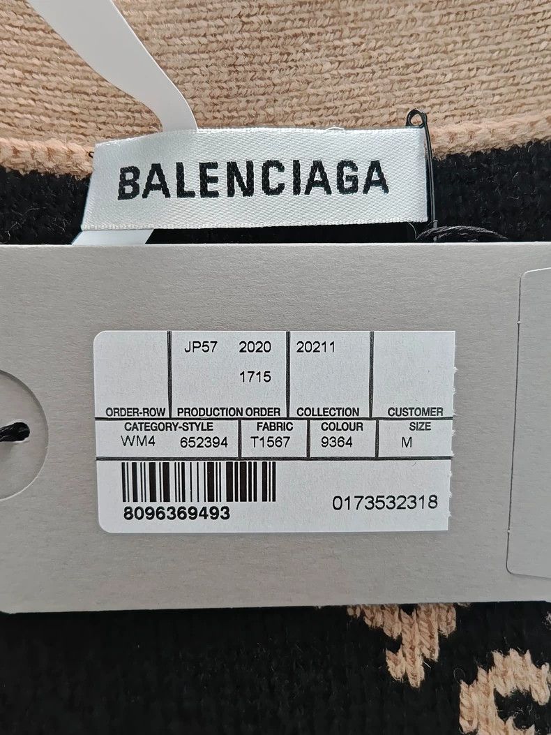 Balenciaga Balenciaga Full logo knit sweater jacket cardigan Size US M / EU 48-50 / 2 - 4 Thumbnail