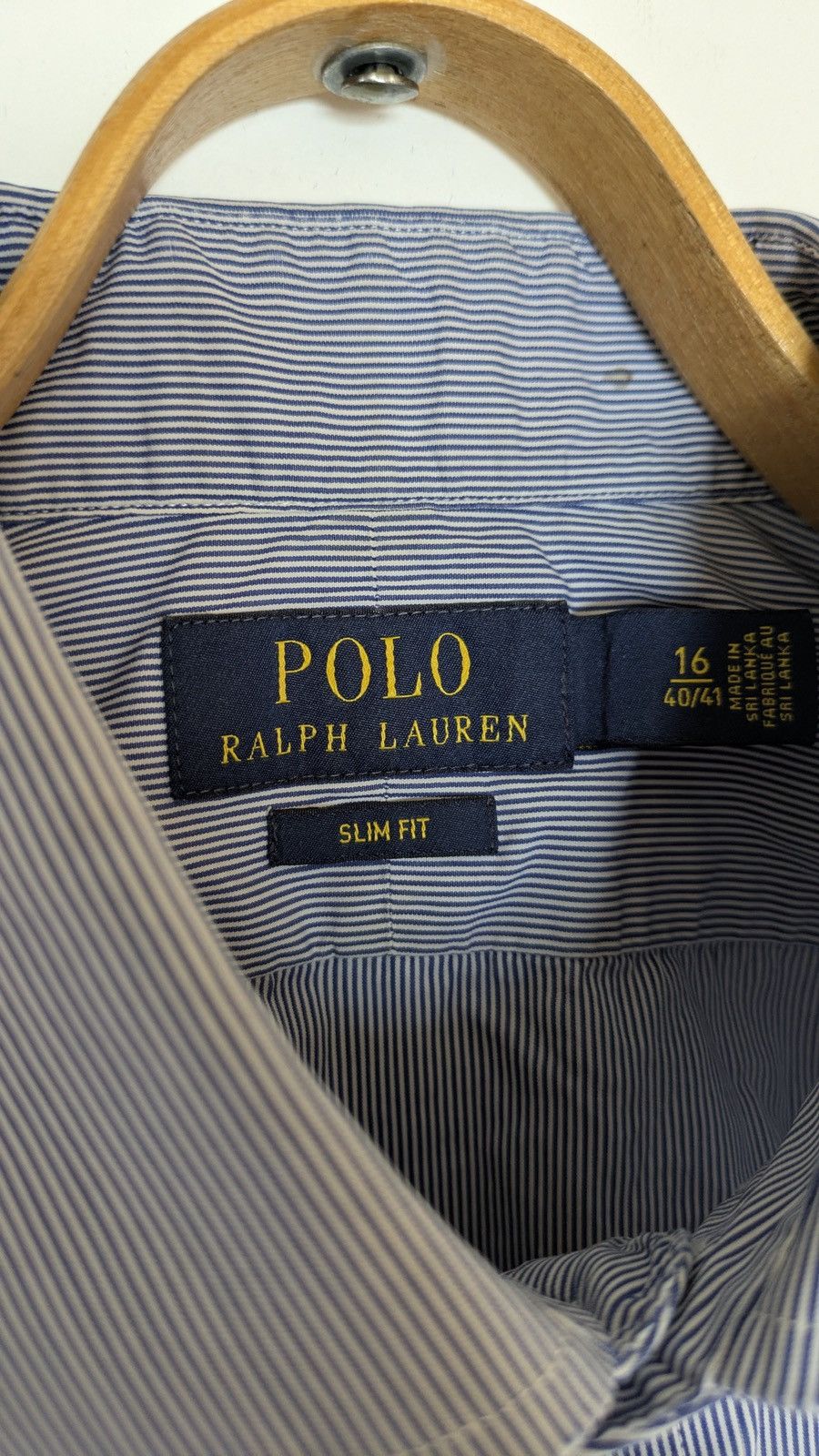 Polo Ralph Lauren 🔵 Polo Ralph Lauren Slim Fit Shirt – Men’s Size L (16/40-41) Size US L / EU 52-54 / 3 - 3 Thumbnail