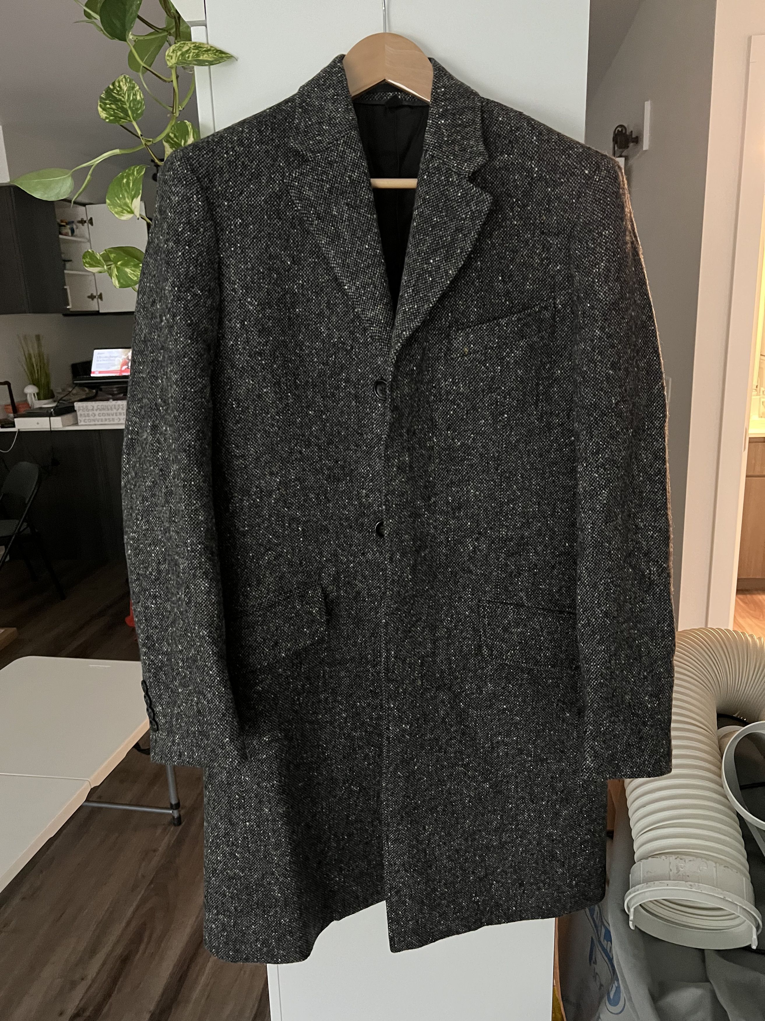 J.Crew LUDLOW TOPCOAT IN TEXTURED GREY TWEED Size US S / EU 44-46 / 1 - 1 Thumbnail