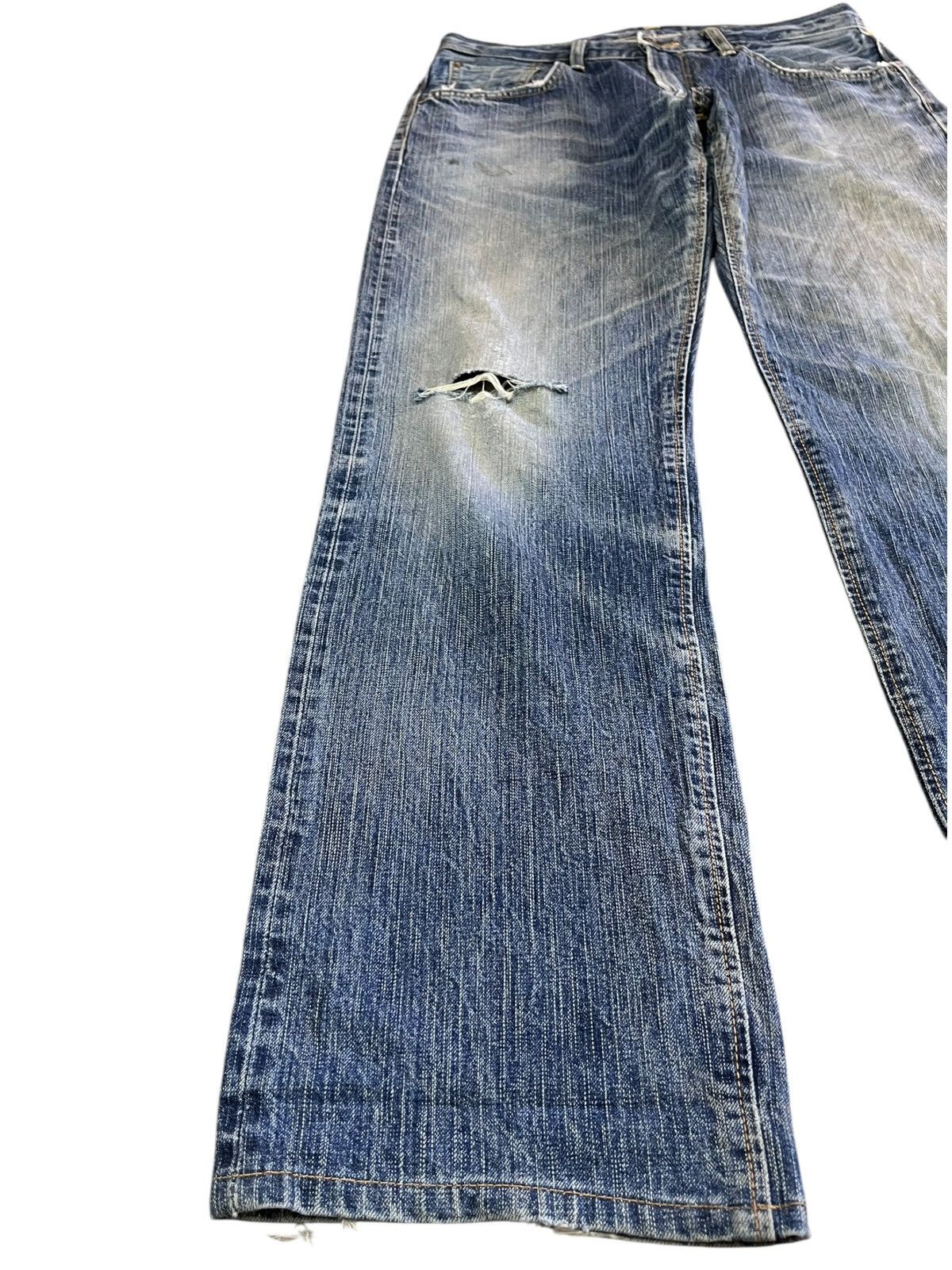 Edwin × Vintage Vintage Edwin 505zx Selvedge Distressed Denim Size US 33 - 5 Thumbnail