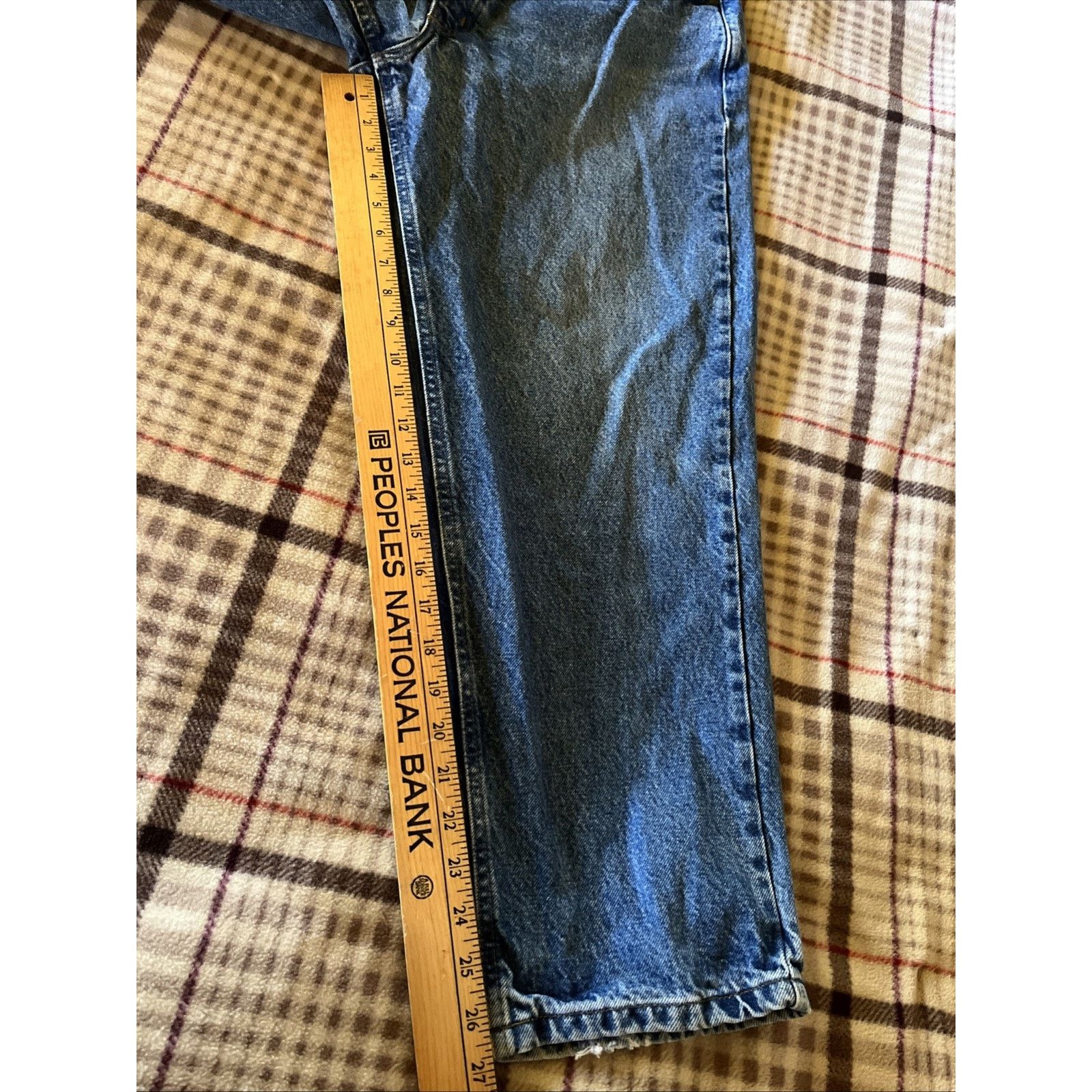 Carhartt Carhartt Jeans Men’s 35x27 Relaxed Fit Denim Blue Med Wash Size US 35 - 5 Thumbnail