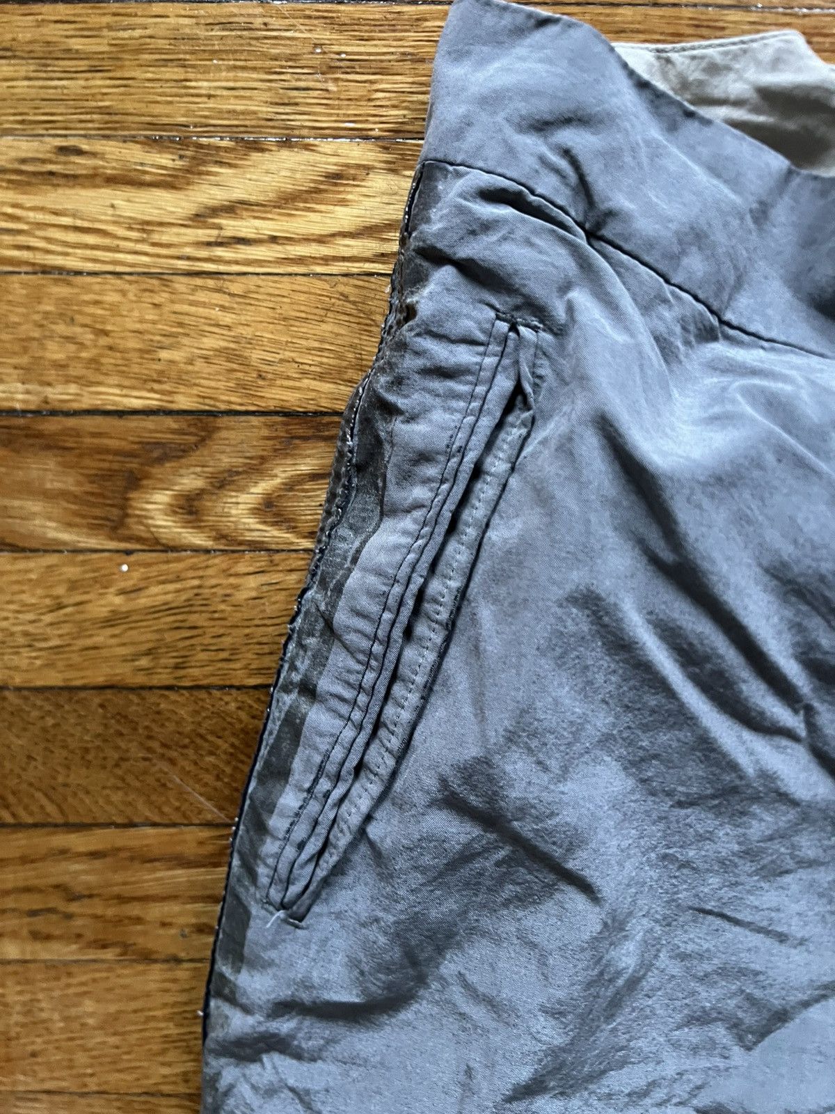 Kiminori Morishita Distressed Raw Hem Side Stripe Trousers Size US 32 / EU 48 - 5 Thumbnail