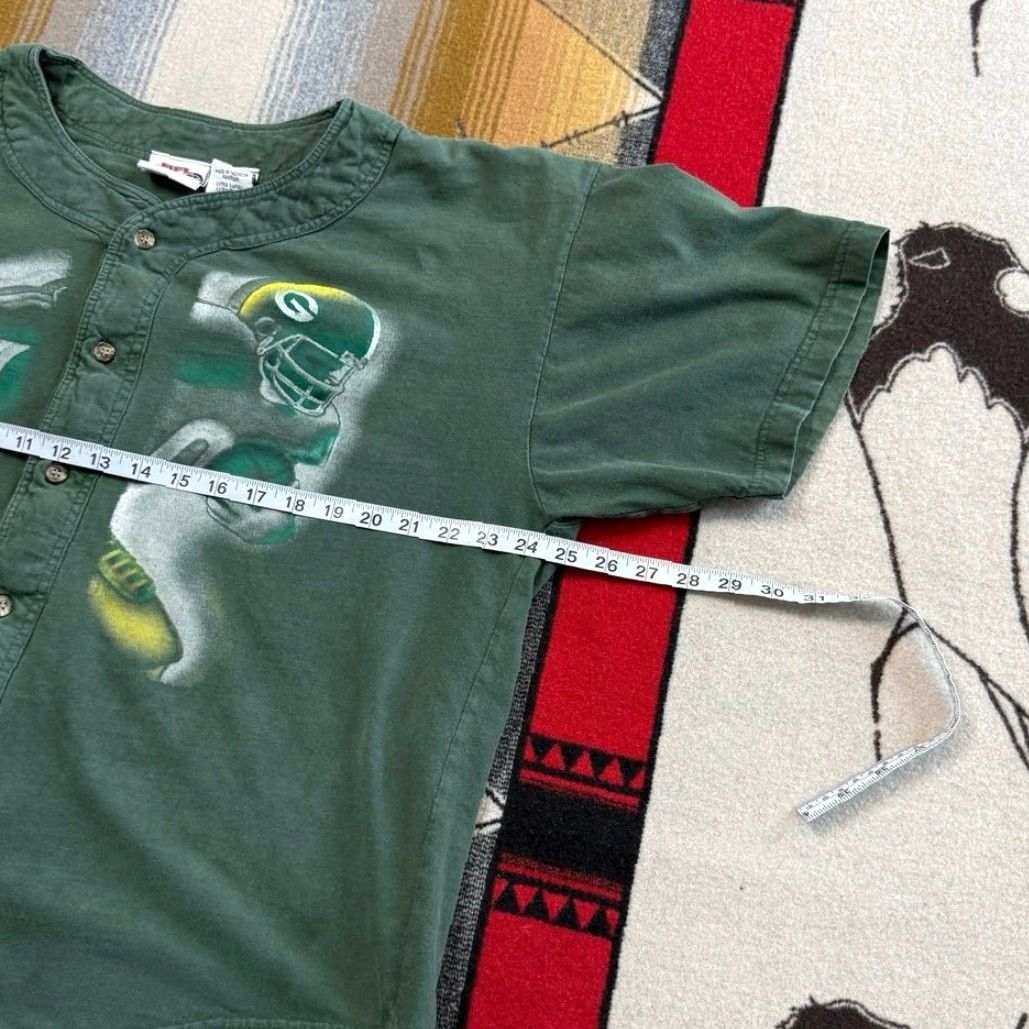 NFL VINTAGE 90s Green Bay Packers NFL Baseball Jersey T-Shirt XL Men Short Sleeve Boxy Fit Size US XL / EU 56 / 4 - 5 Thumbnail