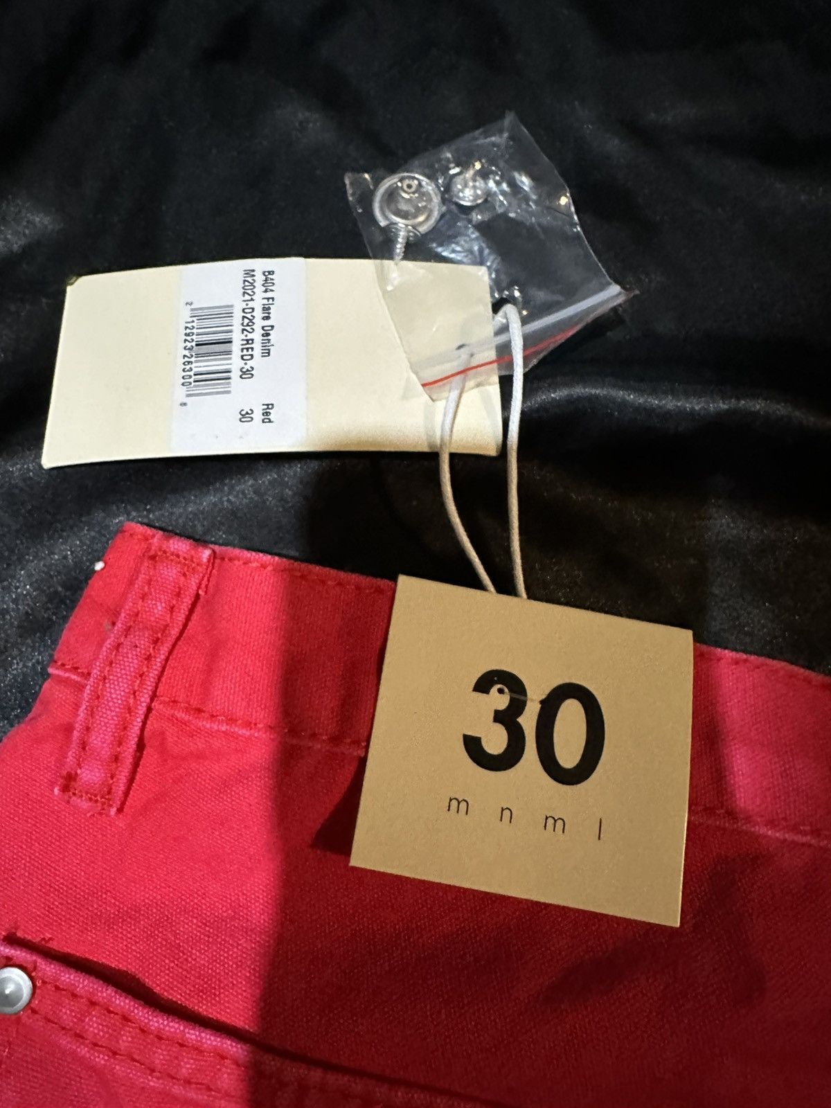 MNML MNML Red/ Pink Flare Jeans 30” Size US 30 / EU 46 - 3 Thumbnail