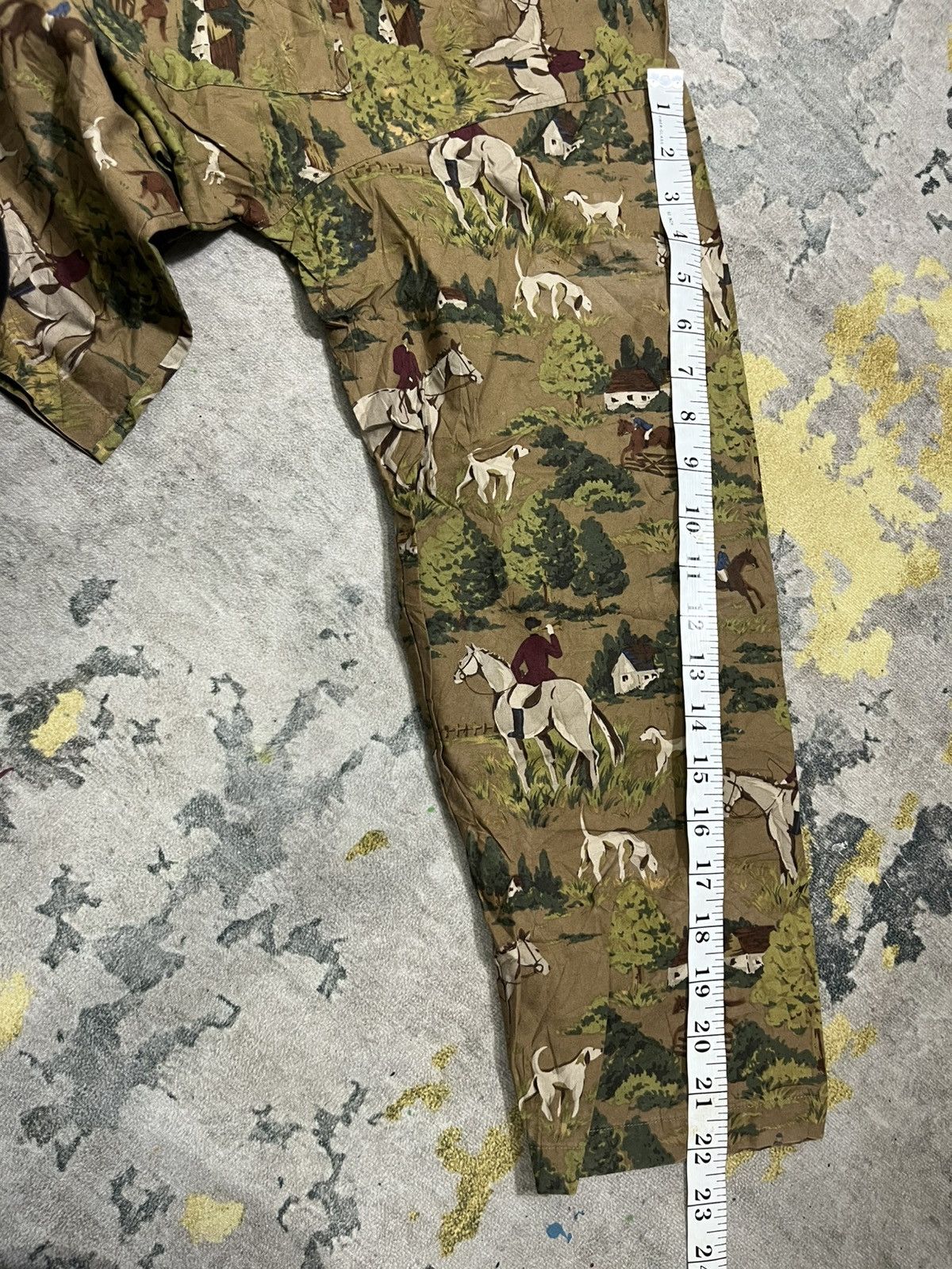 Vintage Vintage Burberrys Equestrian Horse Print Shirt AOP Size US L / EU 52-54 / 3 - 12 Thumbnail