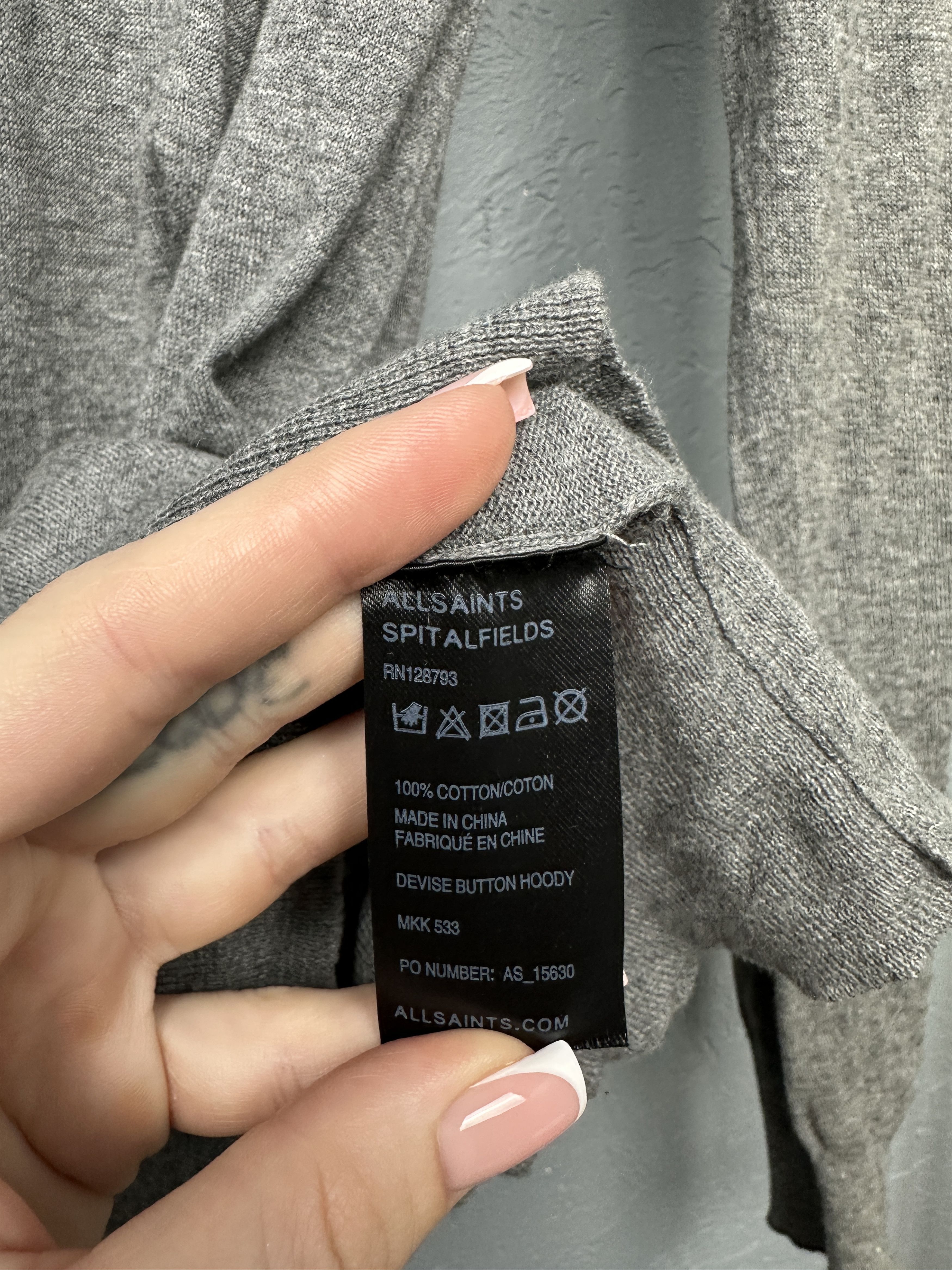 Allsaints Allsaints Mens Devise Knit Hoodie Size US M / EU 48-50 / 2 - 5 Thumbnail