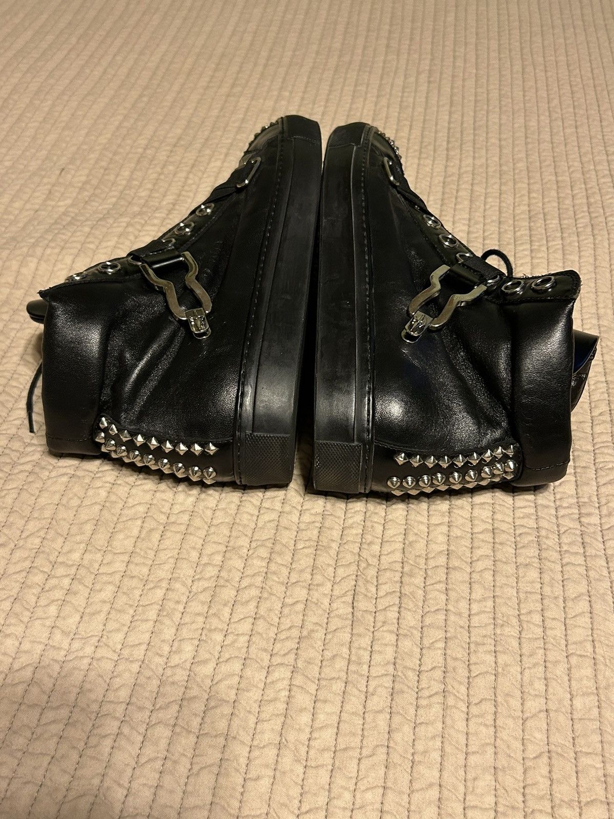 Paciotti 2007 Spiked Boxcalf Hi-tops Size US 10 / EU 43 - 10 Thumbnail