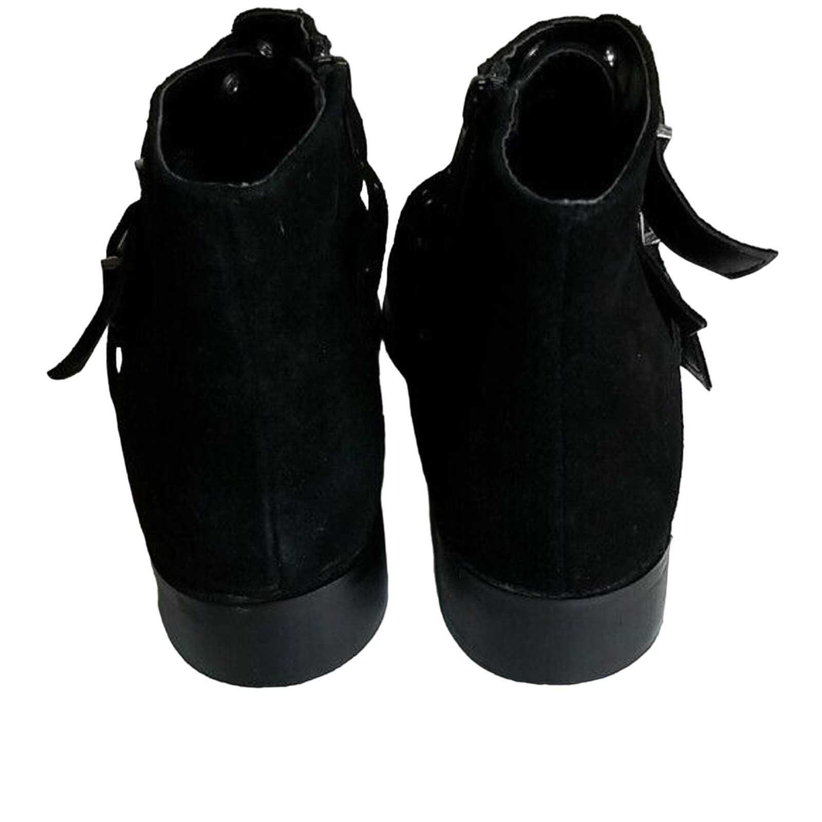 Topshop Topshop Ankle Boots Womens 40 (US 9-9.5) Black Suede Leather Size US 9 / EU 42 - 6 Thumbnail