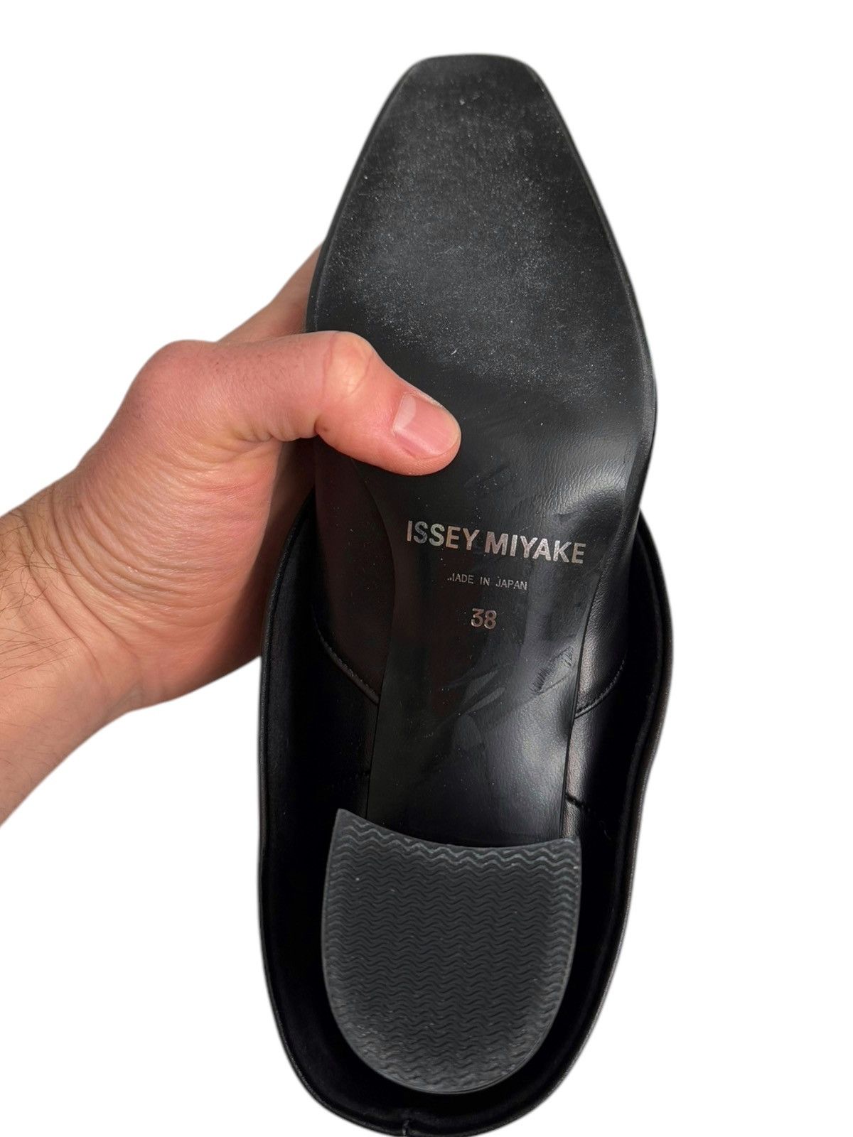 Issey Miyake $1200 Cover Leather Heel Boots Size US 8 / IT 38 - 8 Thumbnail