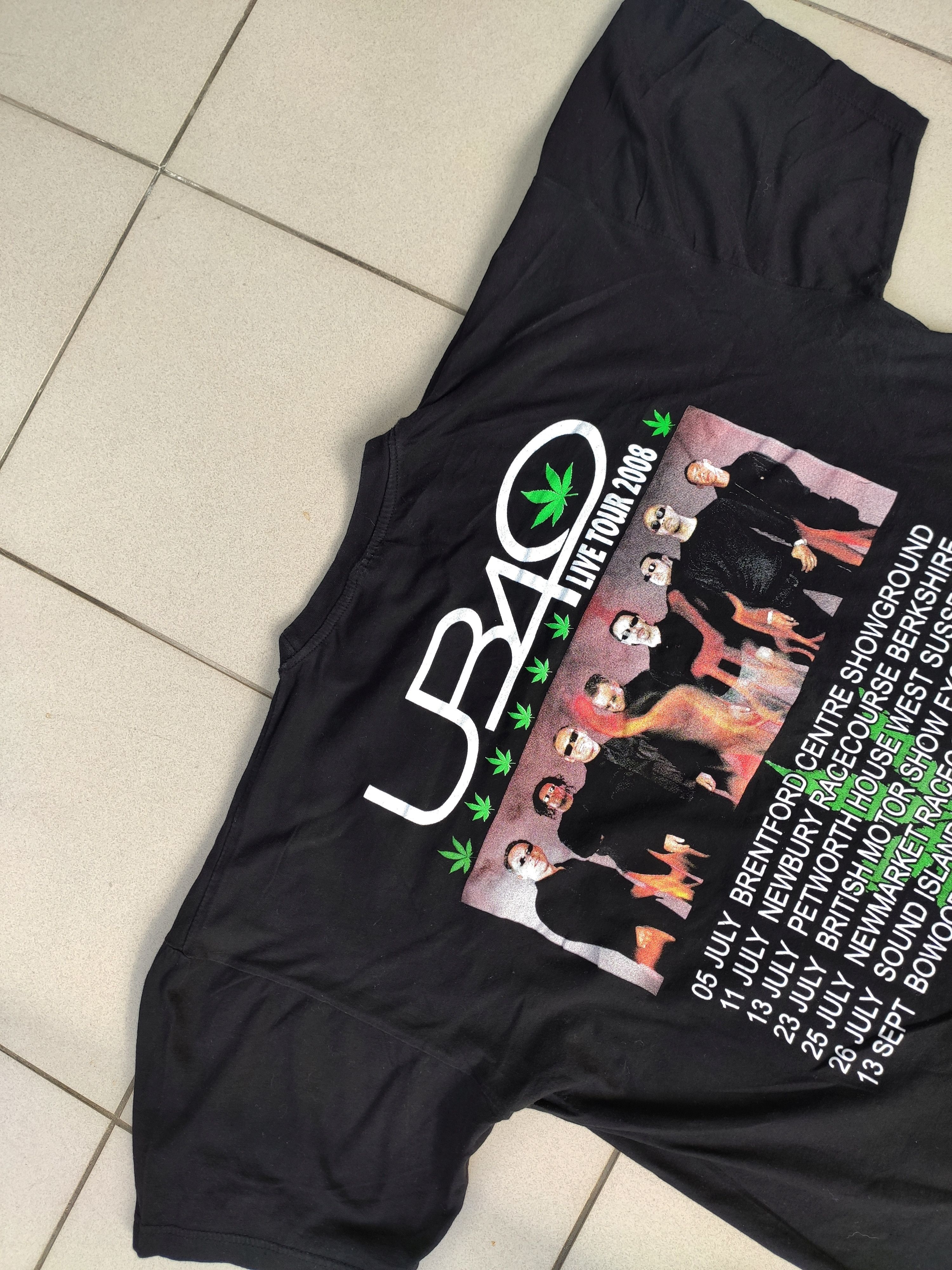 Band Tees × Vintage Vintage UB40 band tee grown weed 90s usa Size US L / EU 52-54 / 3 - 2 Thumbnail