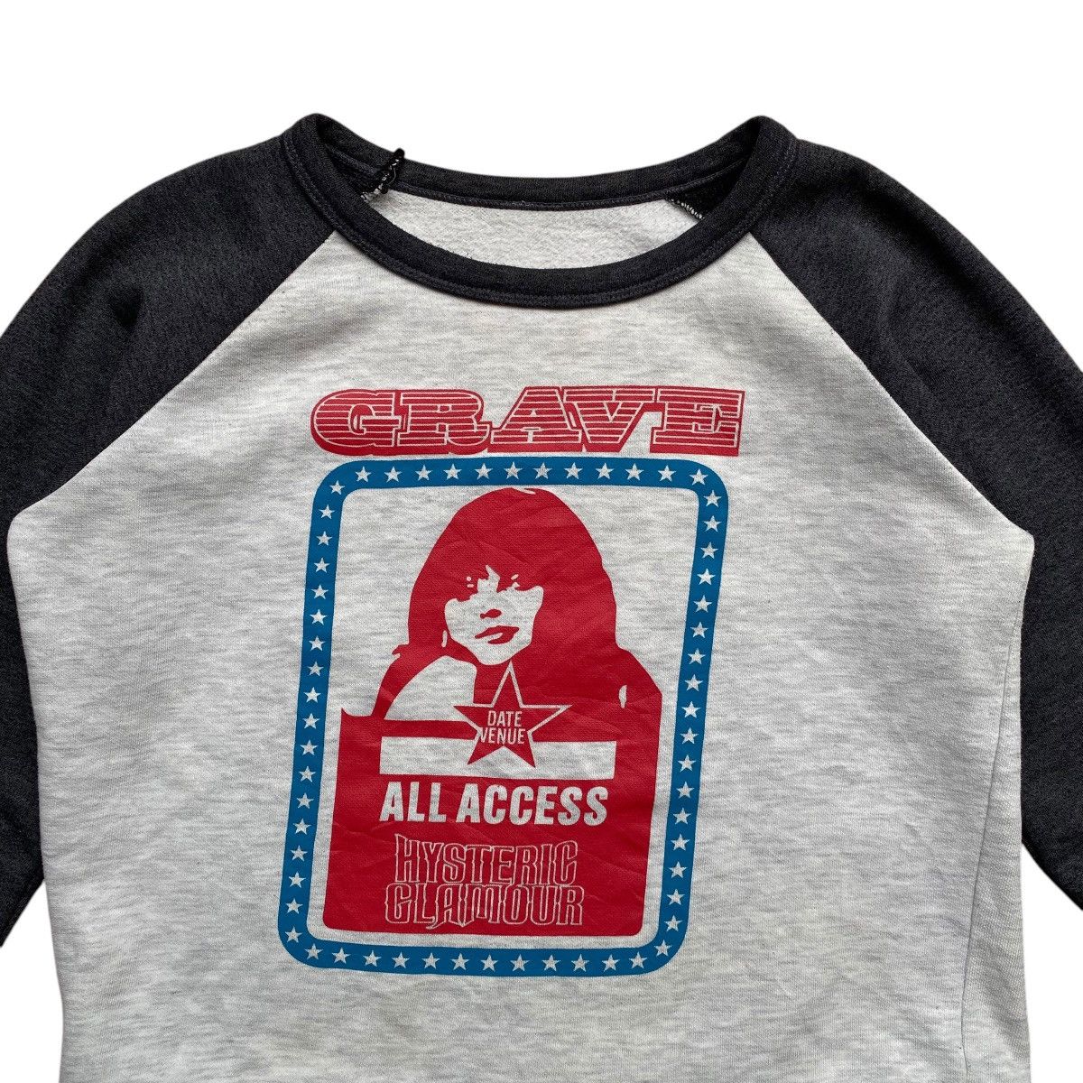 Hysteric Glamour × Japanese Brand × Vintage Vintage Hysteric Glamour Grave Crop Tops Sweatshirt Size US XS / EU 42 / 0 - 5 Thumbnail