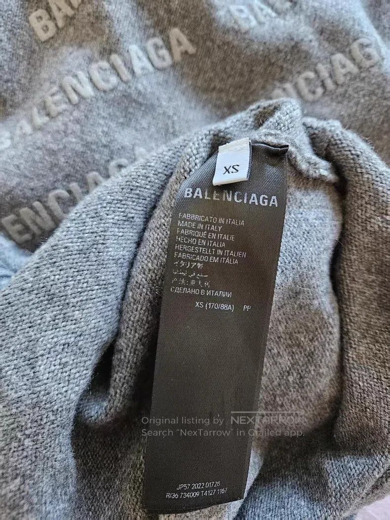 Balenciaga Balenciaga Sweater with logo all over Size US XS / EU 42 / 0 - 3 Thumbnail