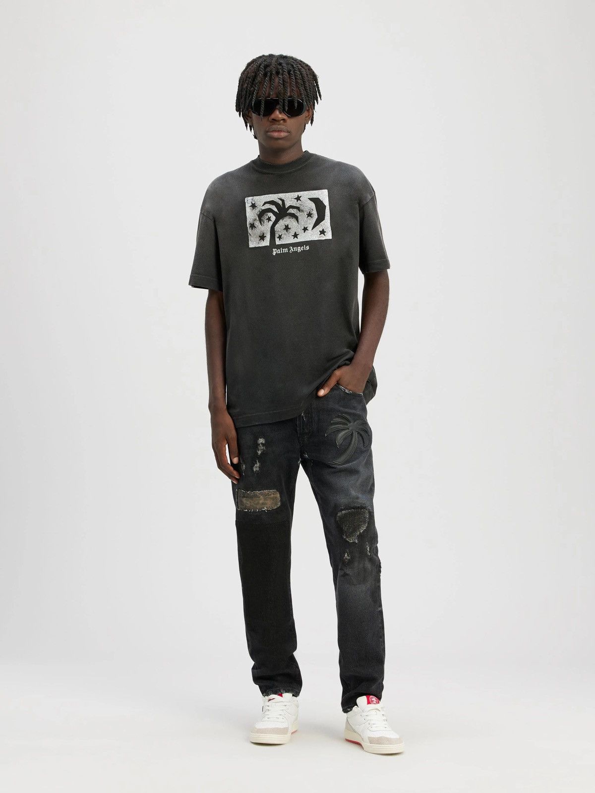 Palm Angels Palm Angels Patchwork Jeans Size US 32 / EU 48 - 1 Thumbnail
