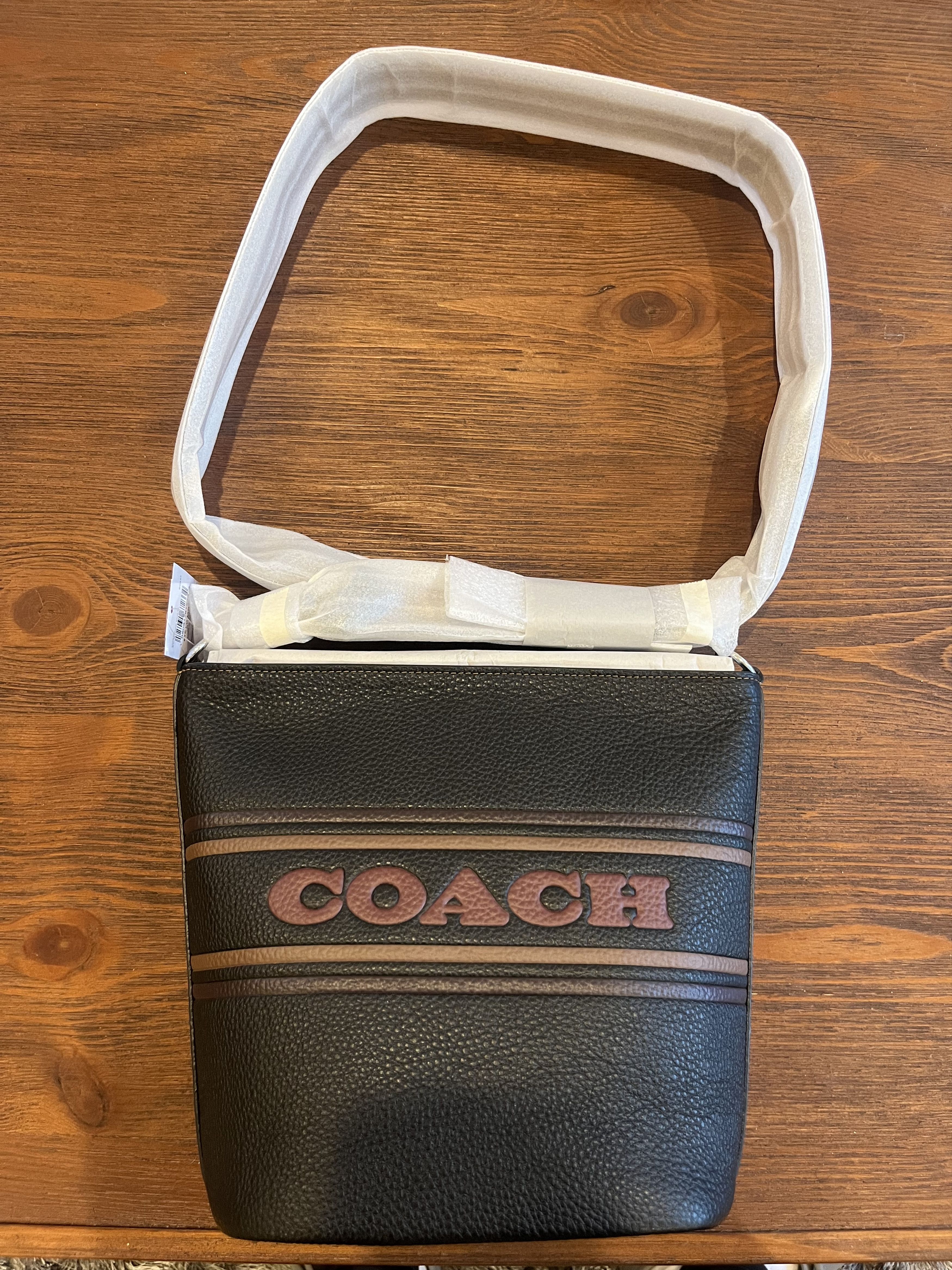 Coach Logan Duffle With Coach Stripe Women’s Silver/Black MULTI Size ONE SIZE - 3 Thumbnail