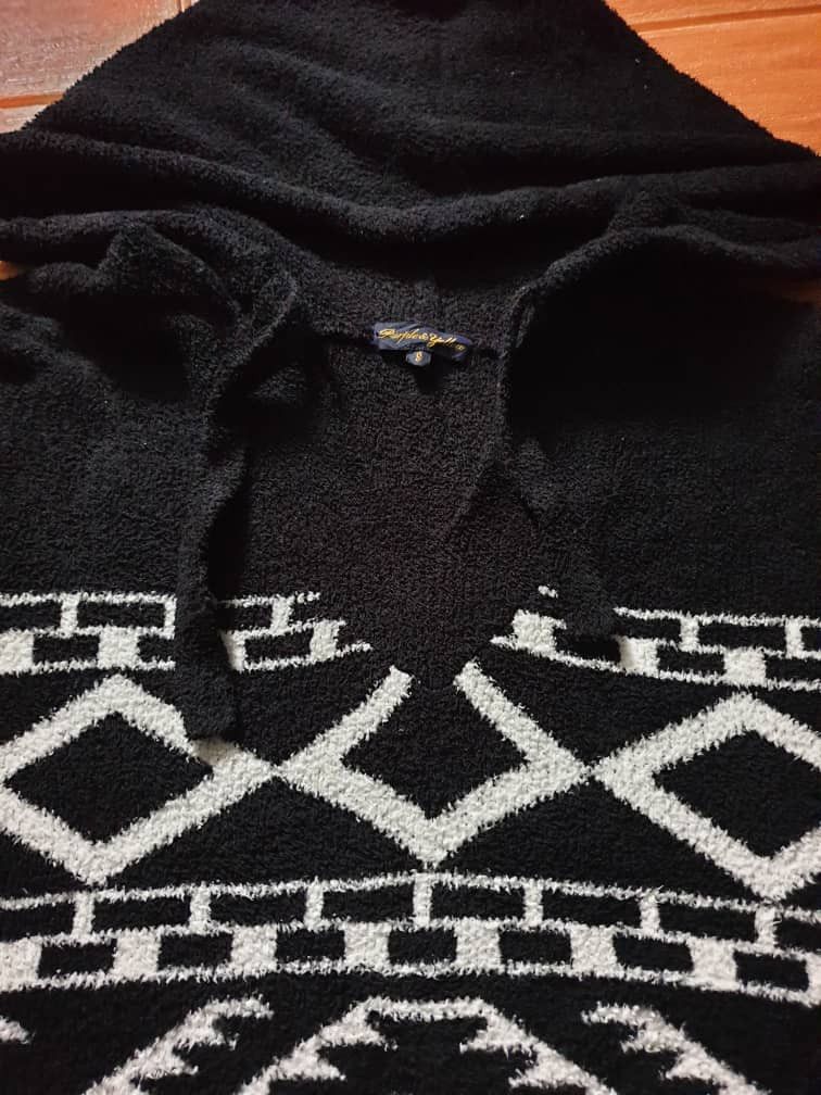PPFM Purple & Yellow black and white Navajo Sweater Size US S / EU 44-46 / 1 - 6 Thumbnail